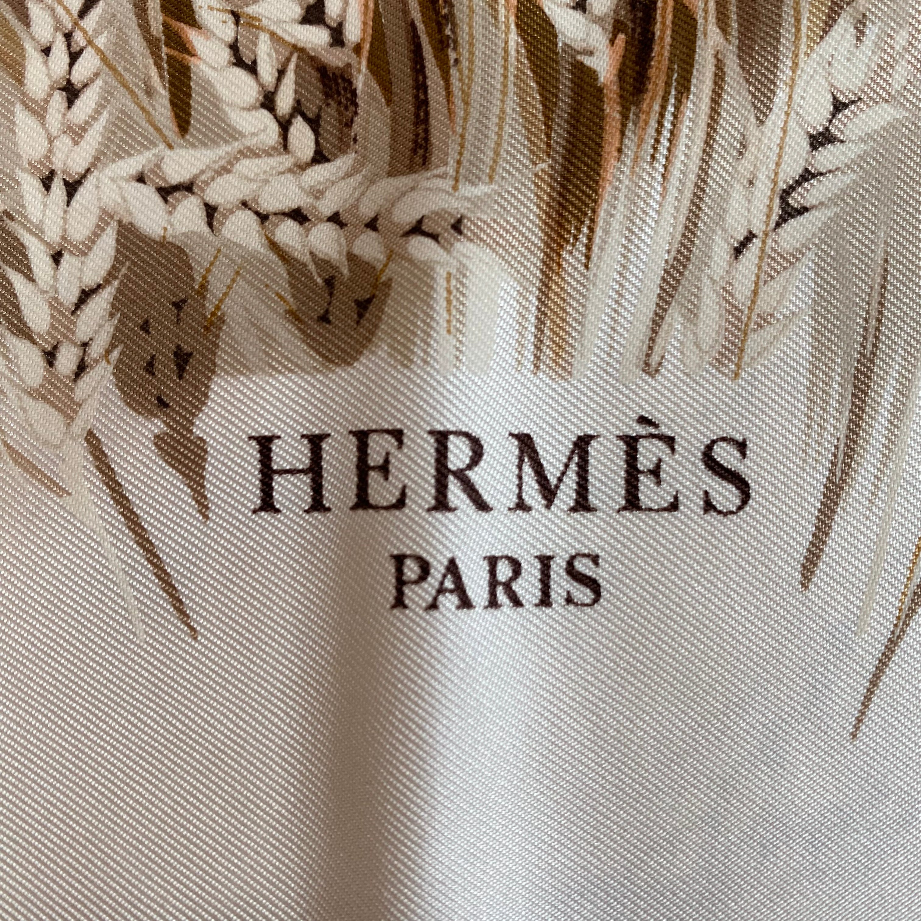 Hermès Les Blés Silk Scarf Quite Rare