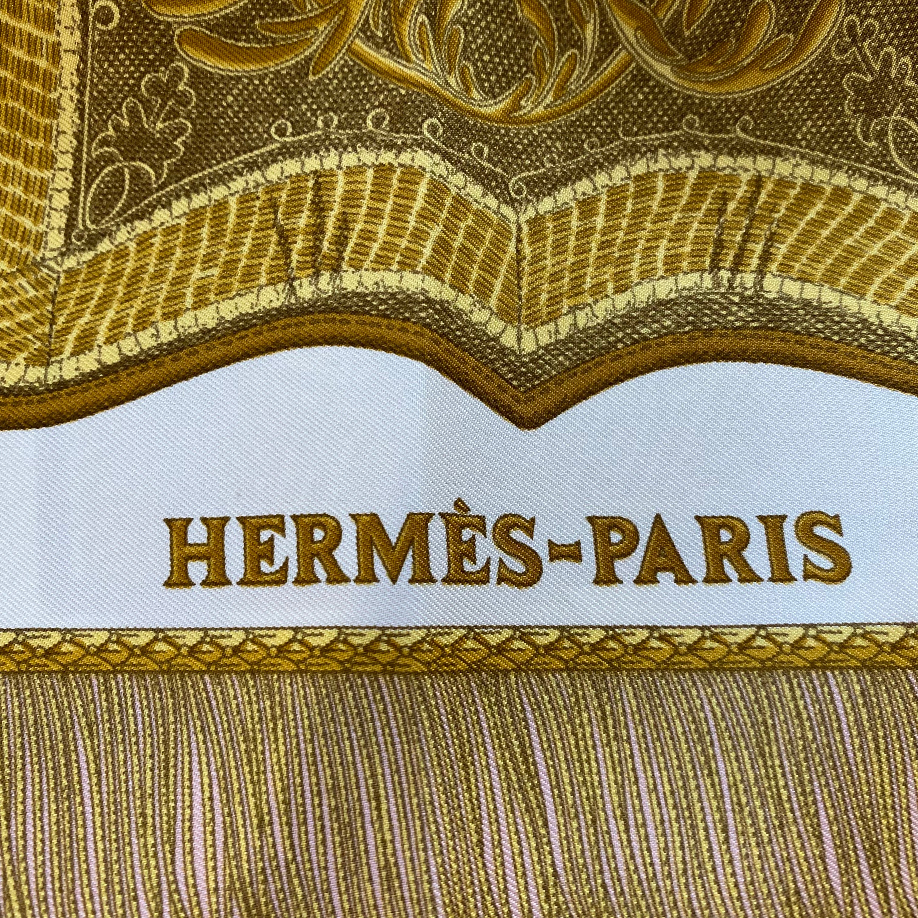 Hermès Poste et Cavalerie Silk Scarf