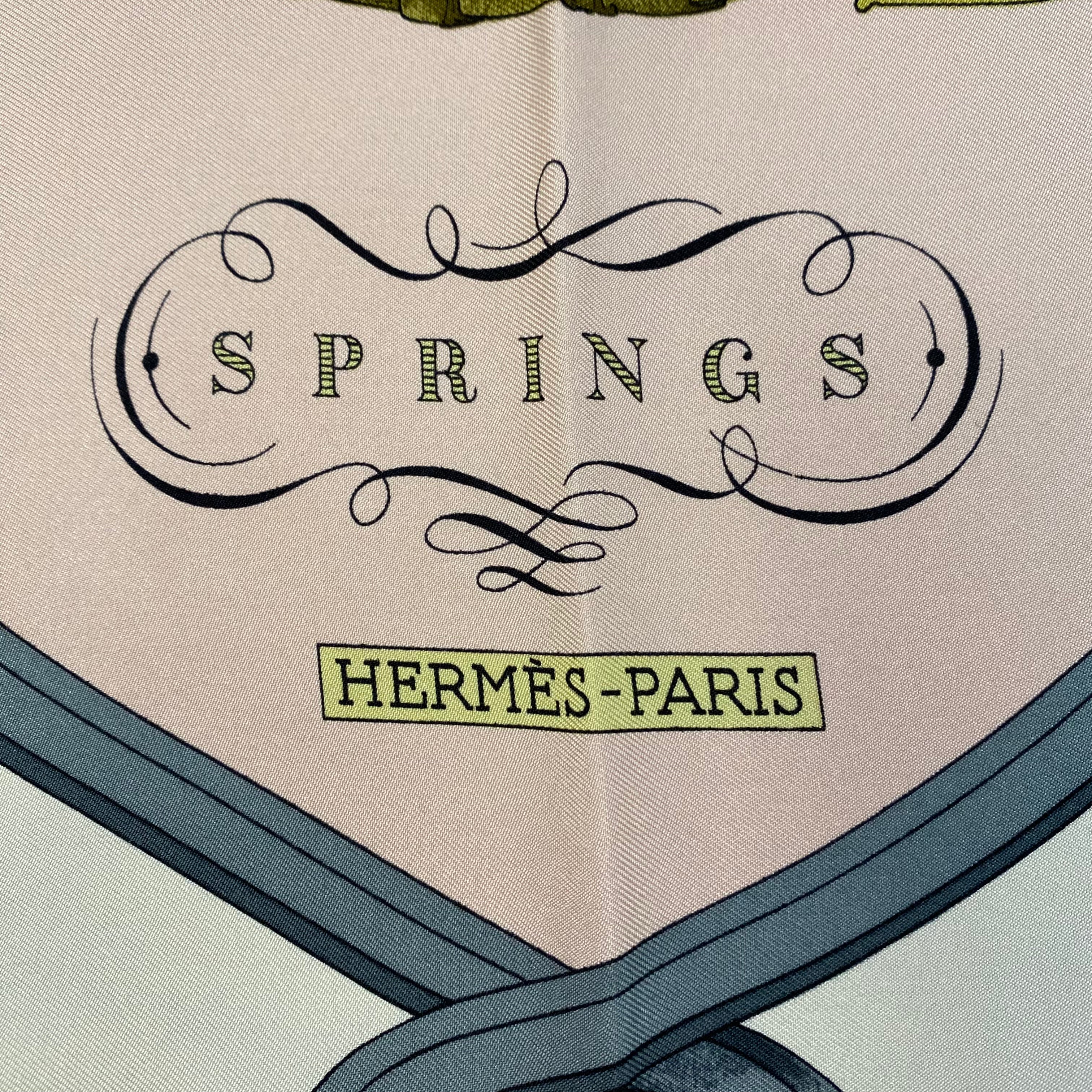 Hermès Springs Silk Scarf