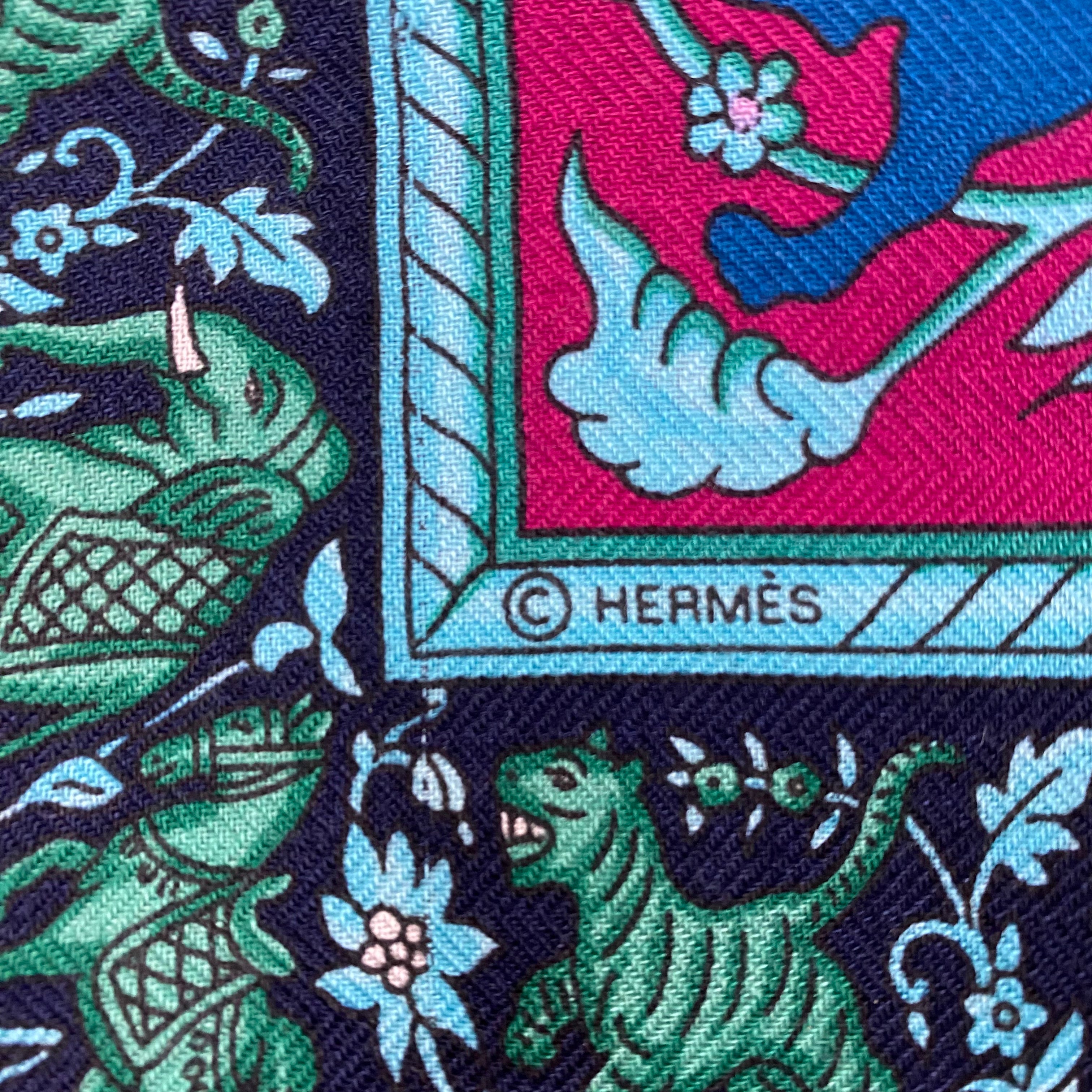 Hermès Chasse En Inde Cashmere/Silk Scarf