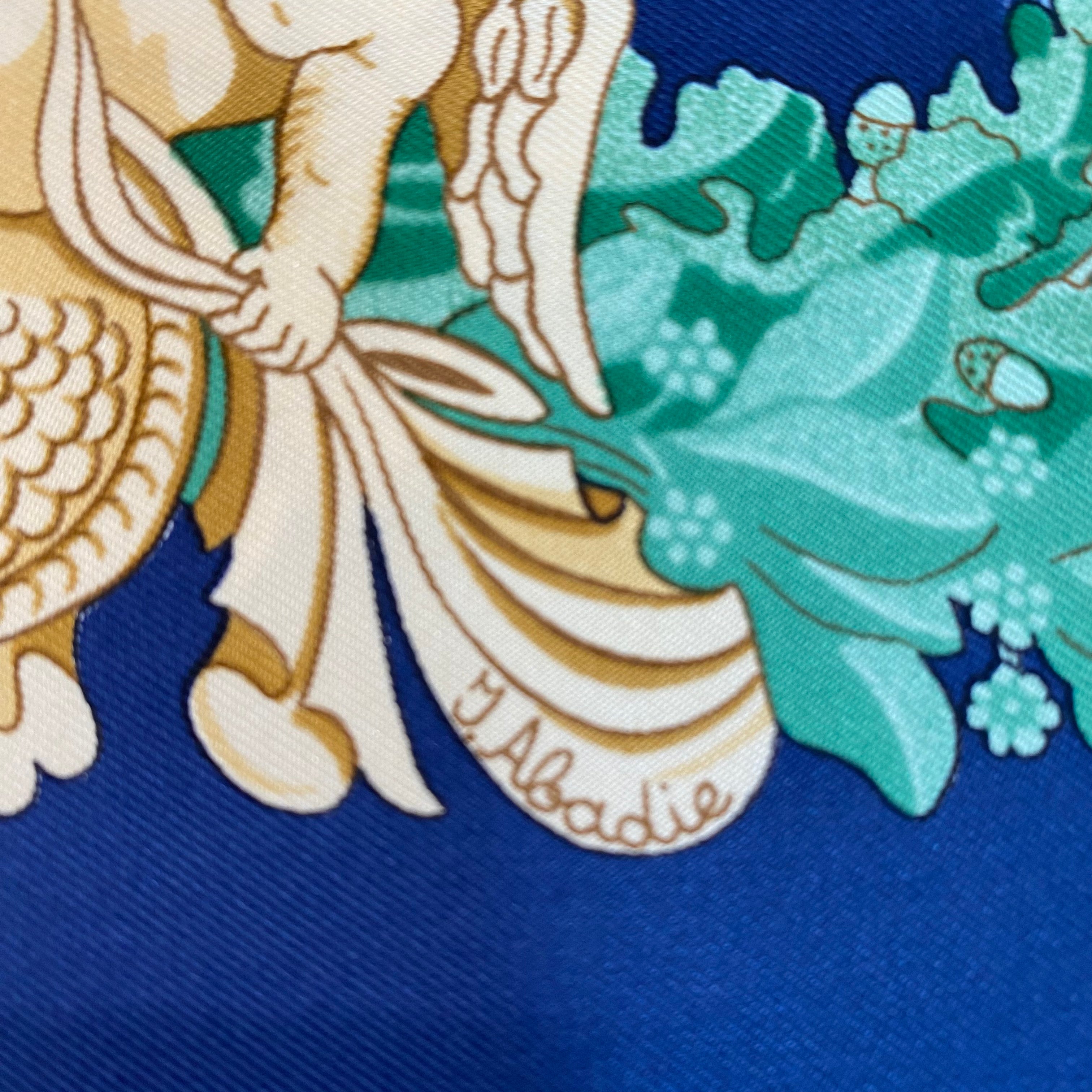 Hermès Balade Océane Silk Scarf Quite Rare