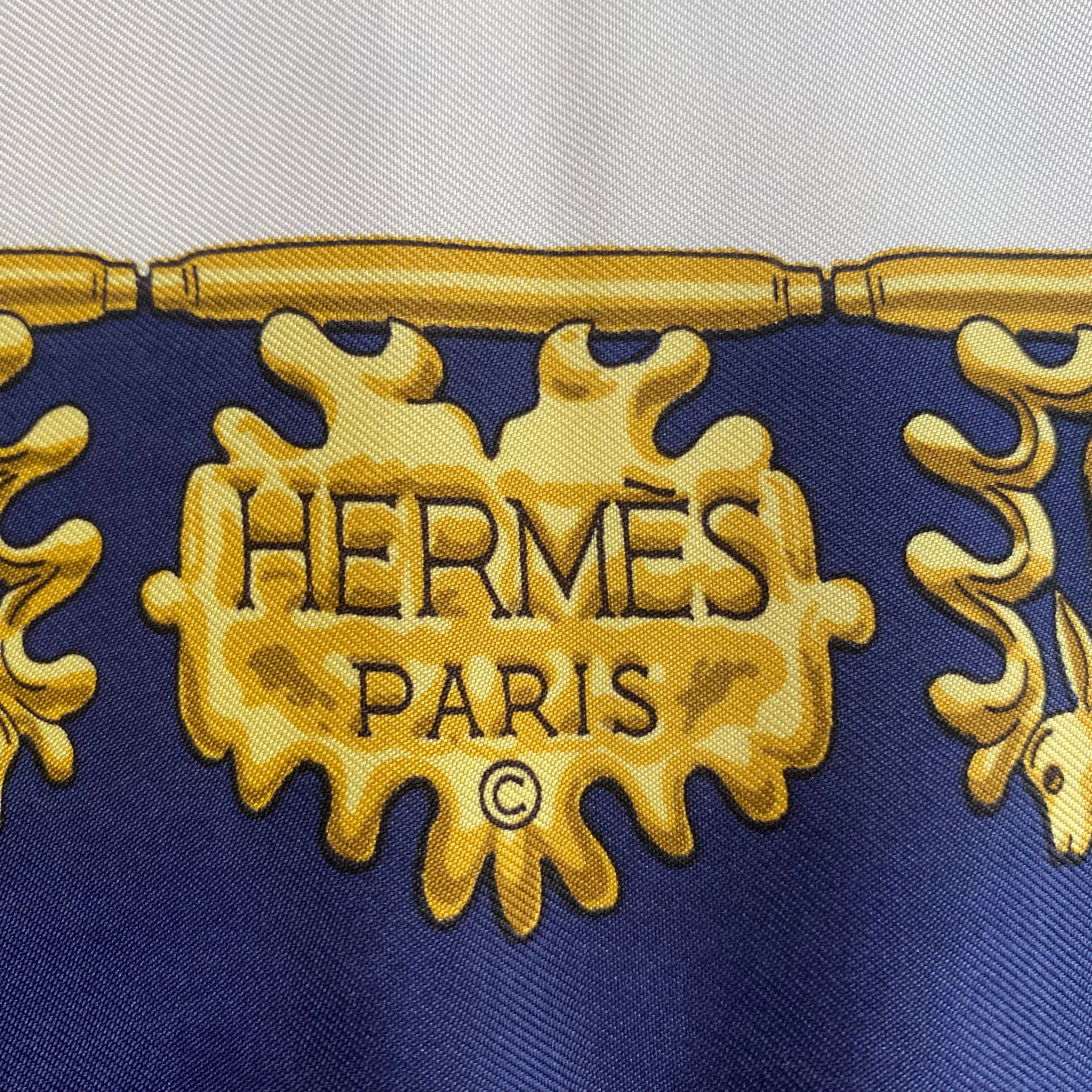 Hermès Les Cavaliers D’Or Silk Scarf