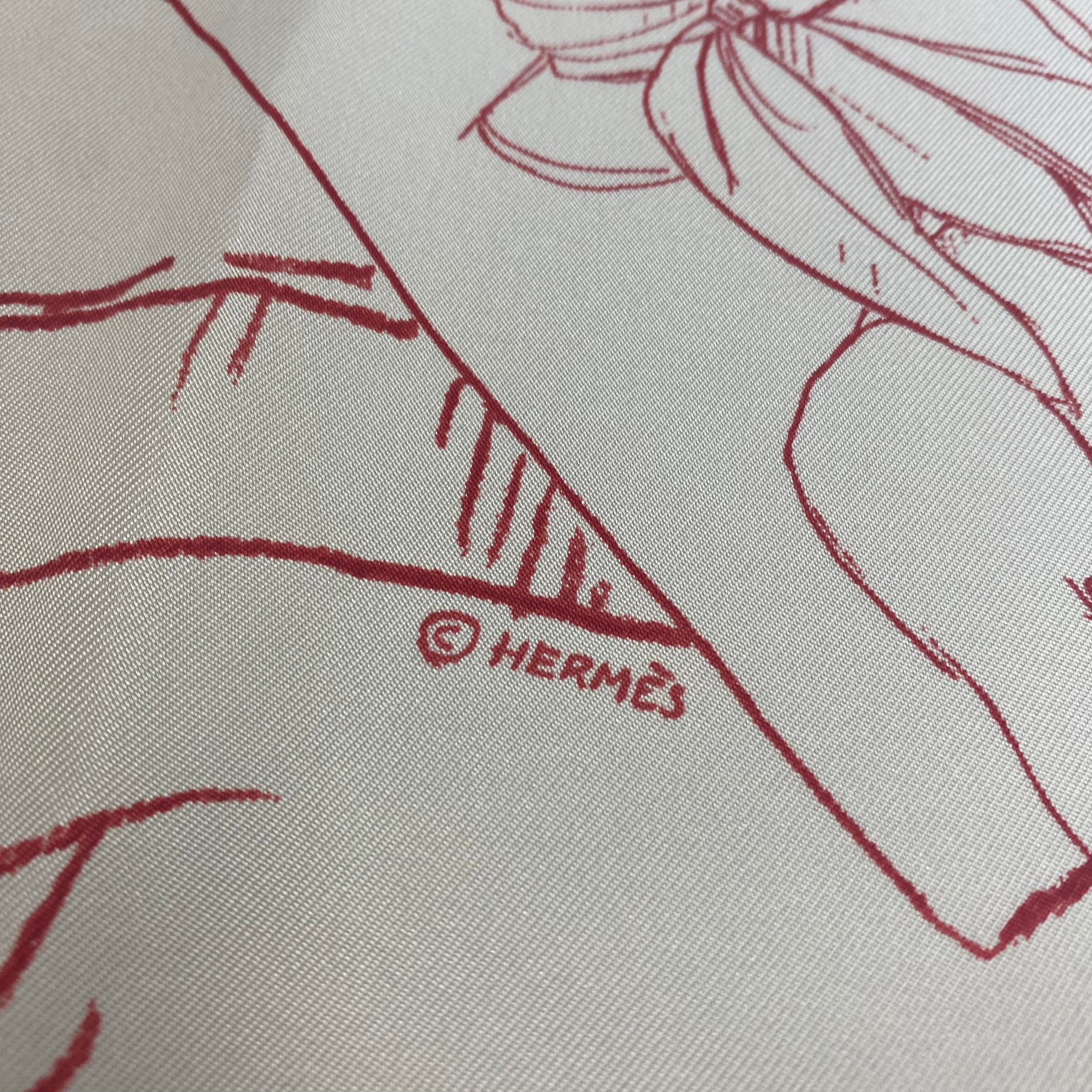 Boxed Hermès 70 Instructions su L’art de Nouser et Porter Votre Carre Silk Scarf