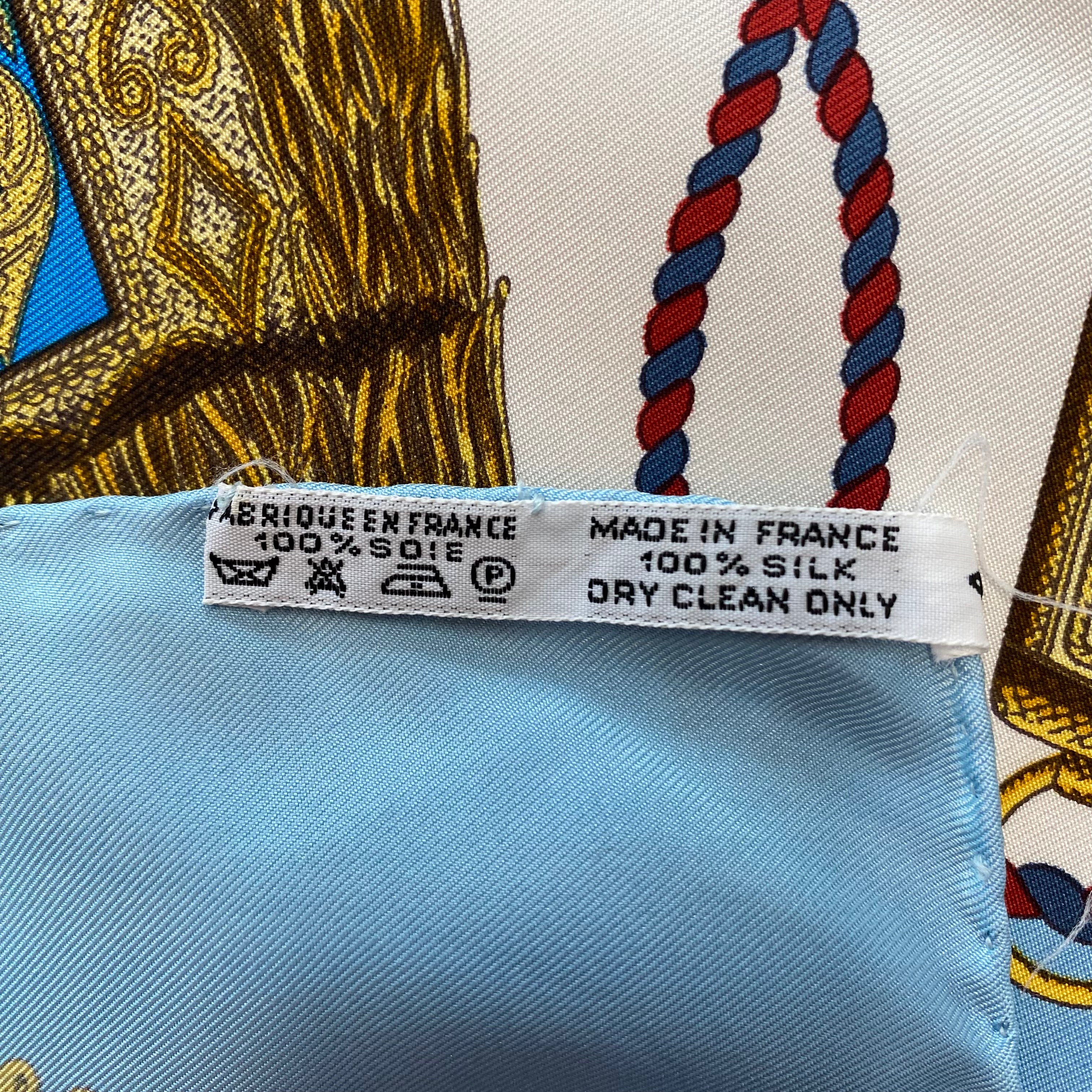 Hermès Poste et Cavalerie Silk Scarf