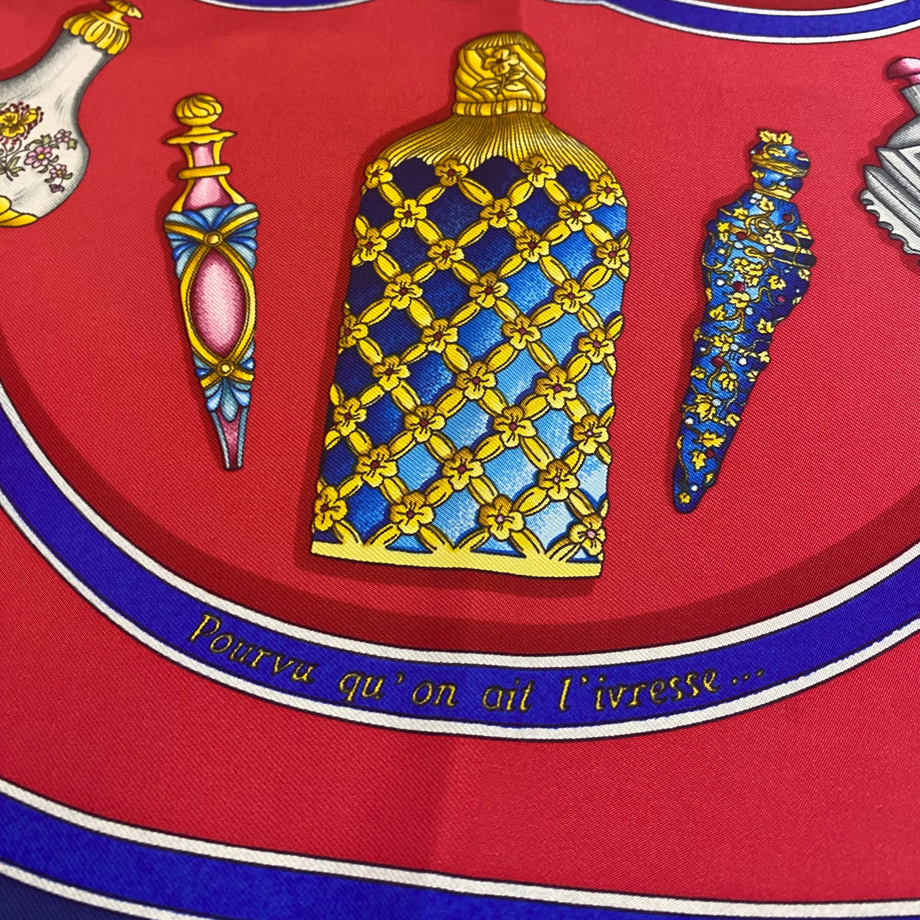 Hermès Qu’ Importe le Flacon Silk Scarf