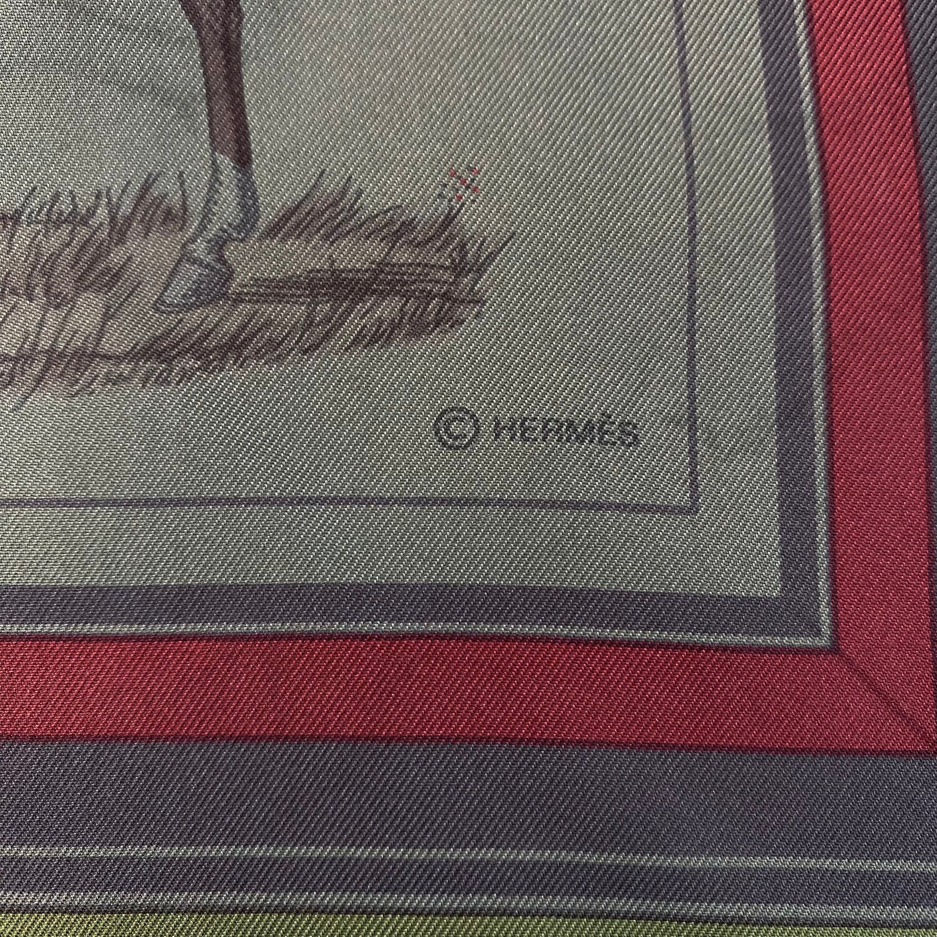 Hermès Couvertures et Tenues de Jour Silk Scarf