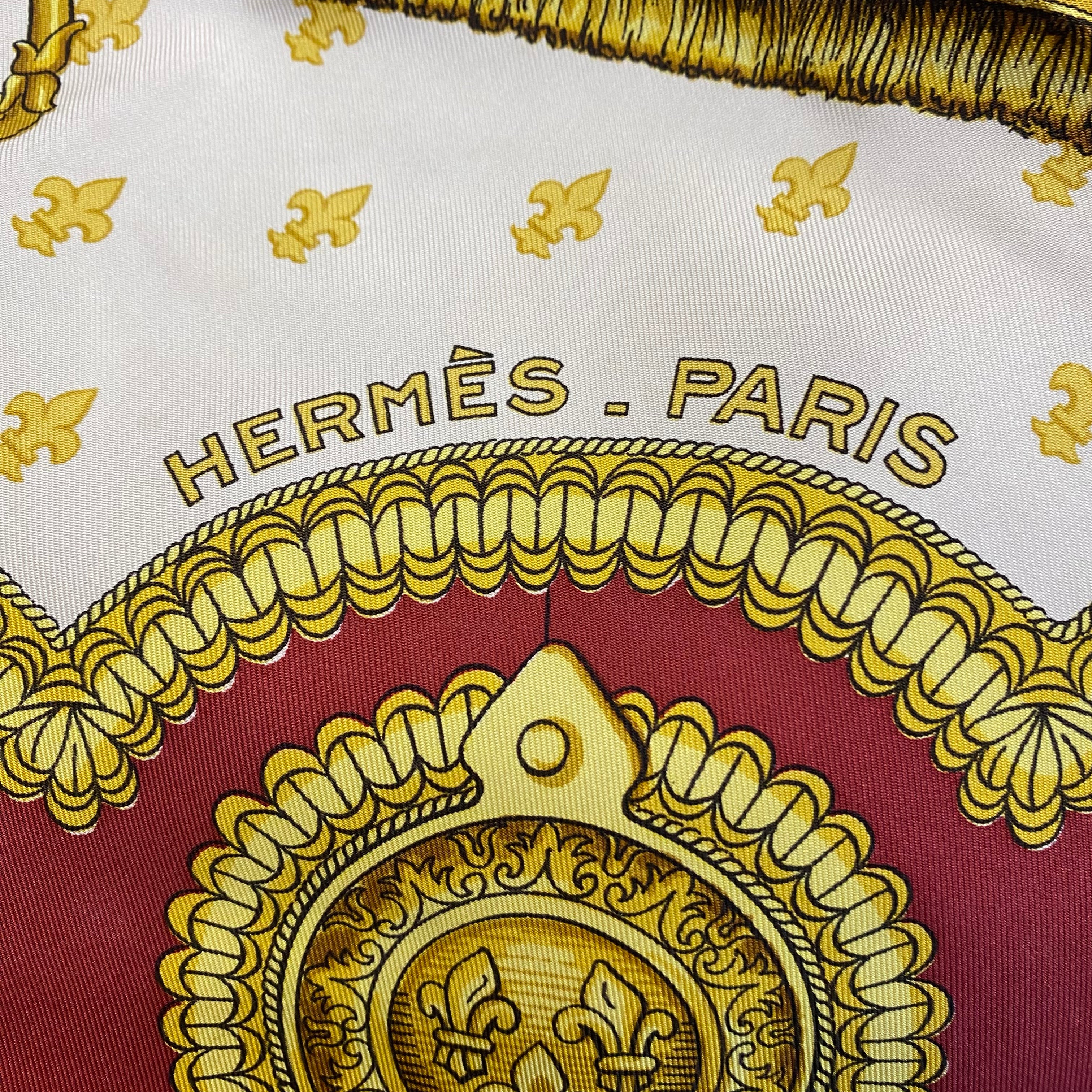 Hermès Selles a Housse Silk Scarf