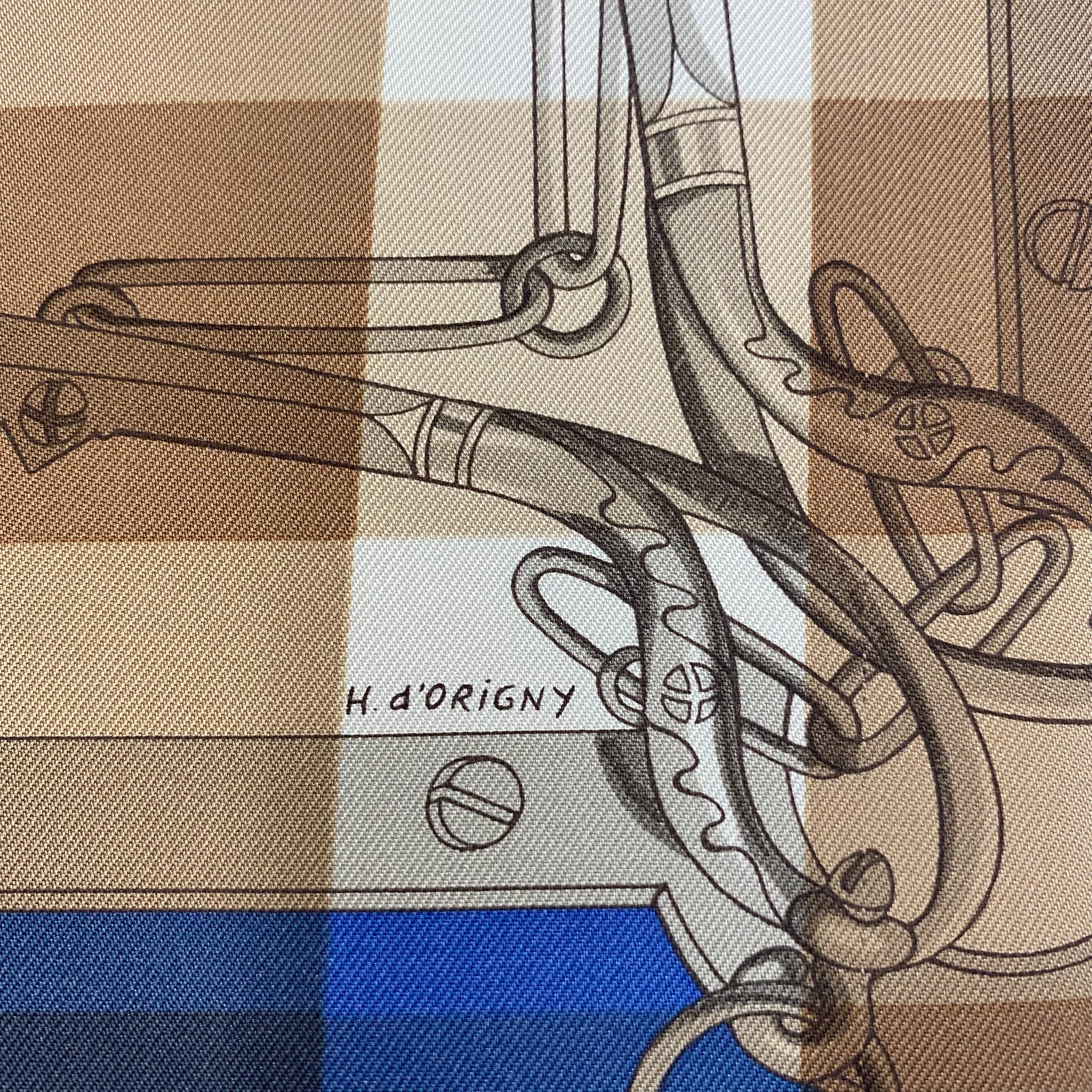 Hermès Mors & Gourmettes Silk Scarf