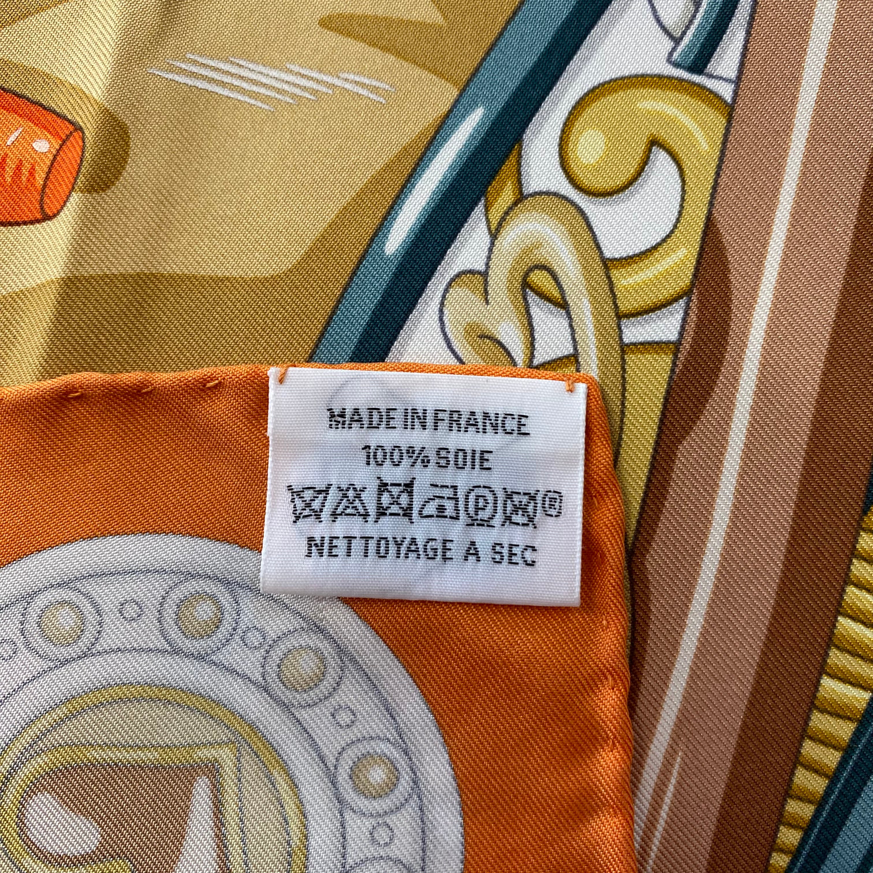 Hermès Harnais de Coeur Silk Scarf