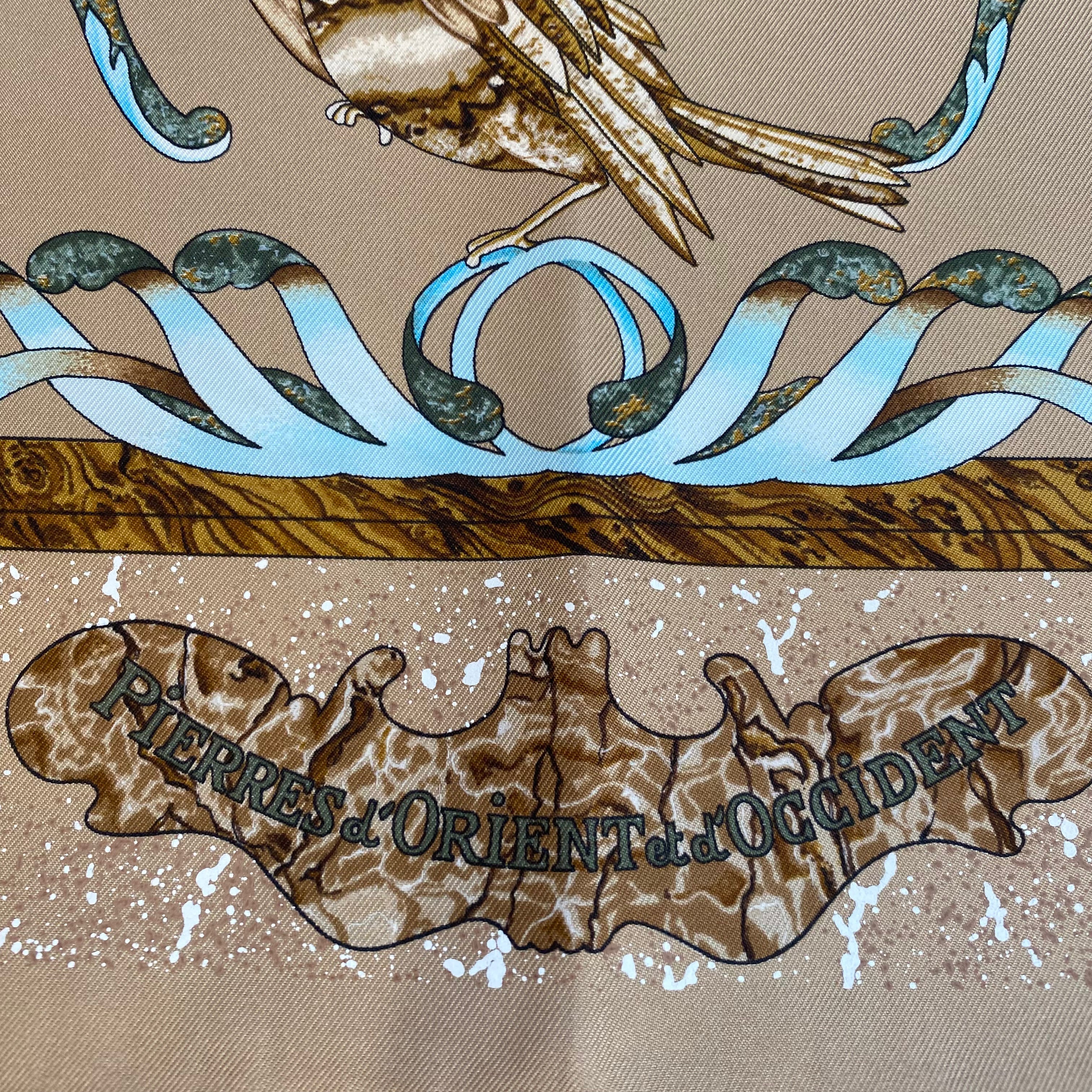 Boxed Hermès Pierres D’orient et D’occident Silk Scarf Quite Rare