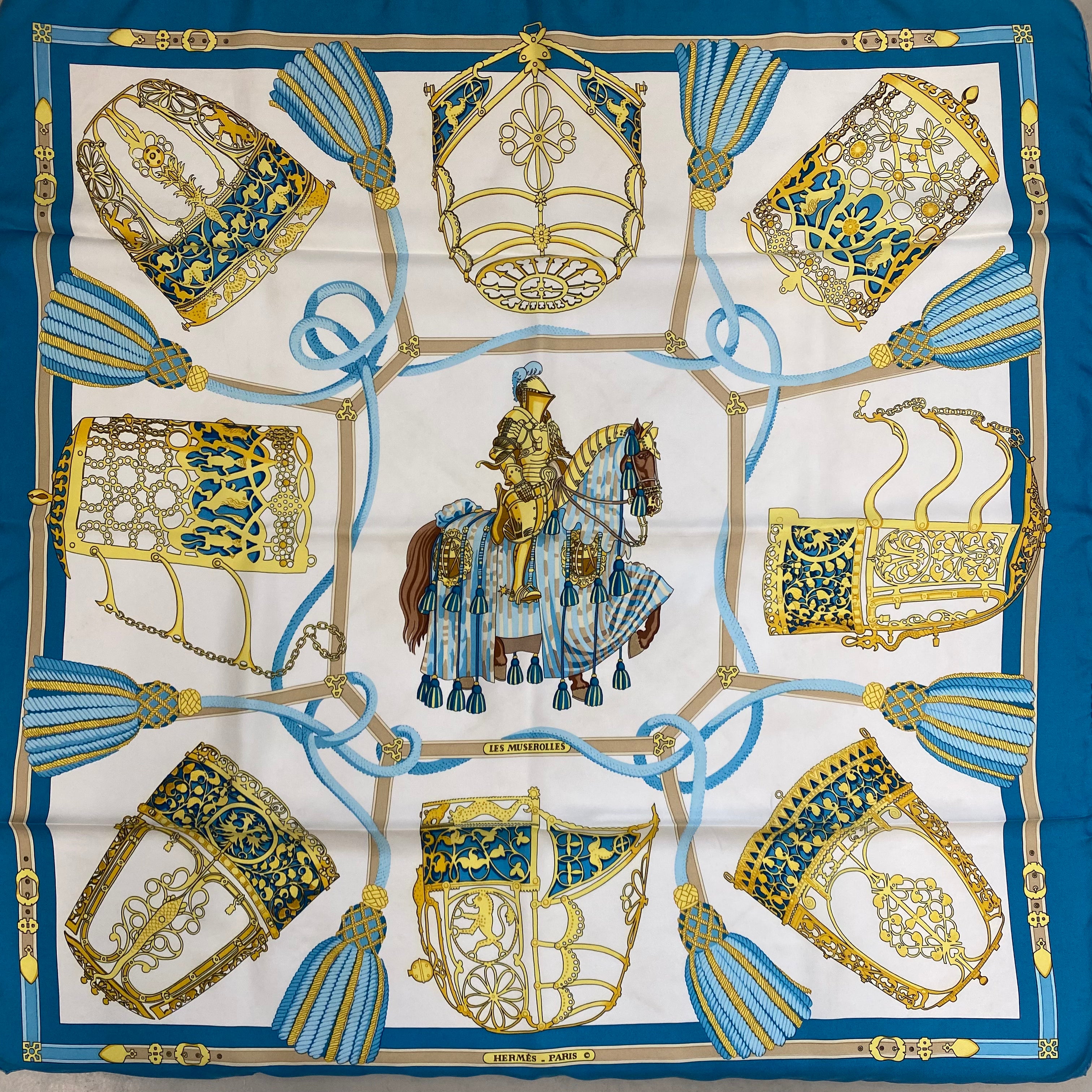 Hermès Les Muserolles Silk Scarf