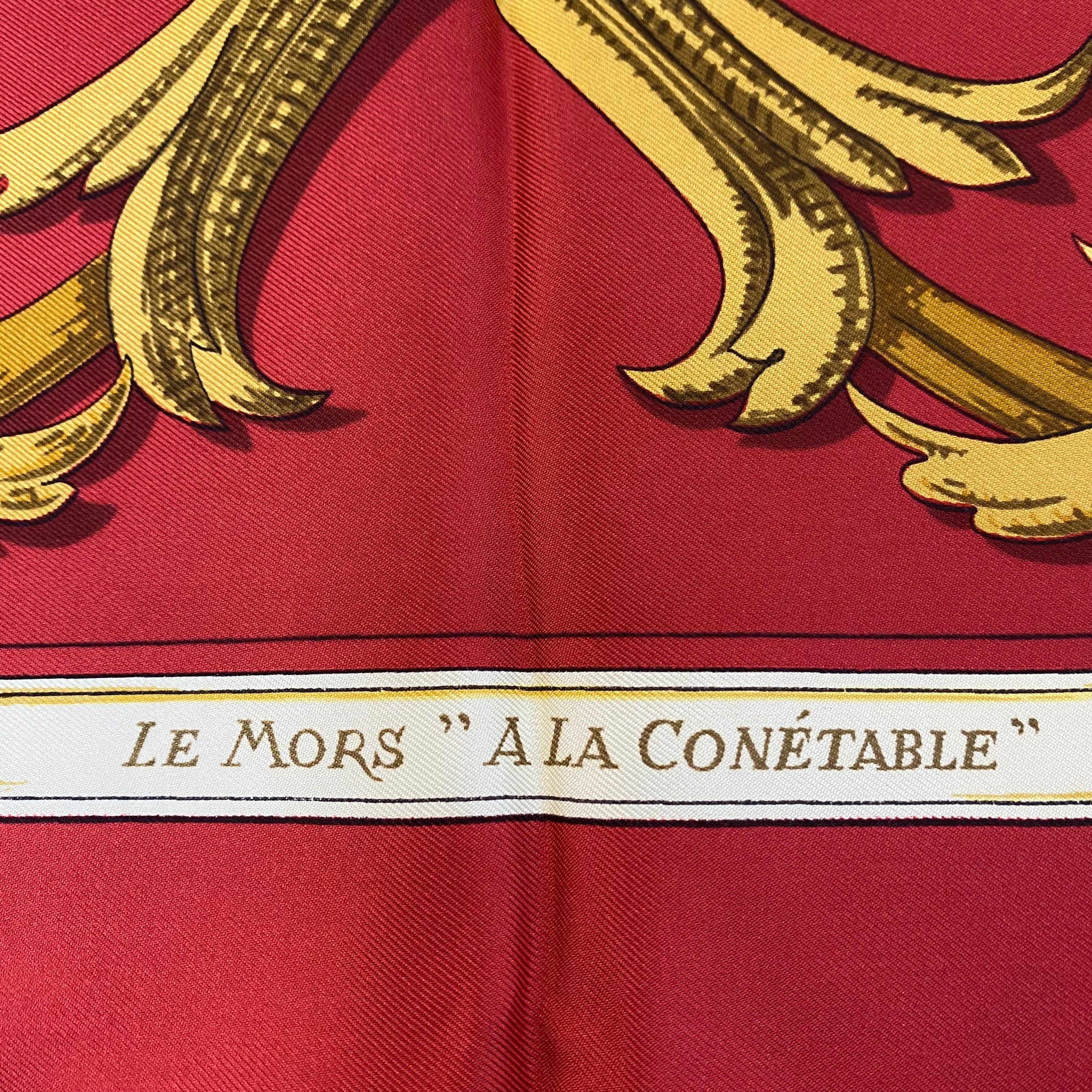 Pristine Hermès Le Mors a la Conétable Silk Scarf