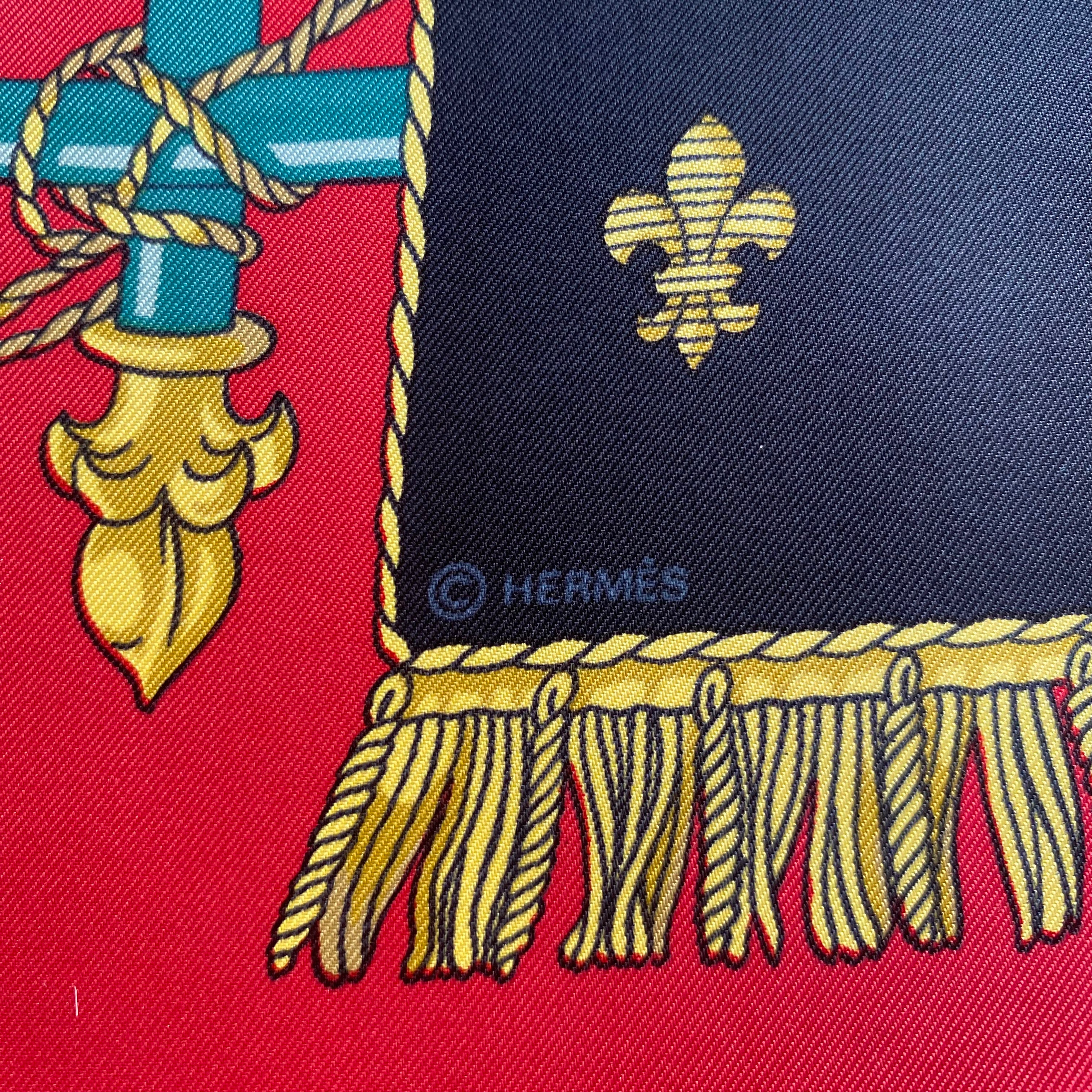 Hermès Vue du Carrosse de la Galère la Réale Silk Scarf