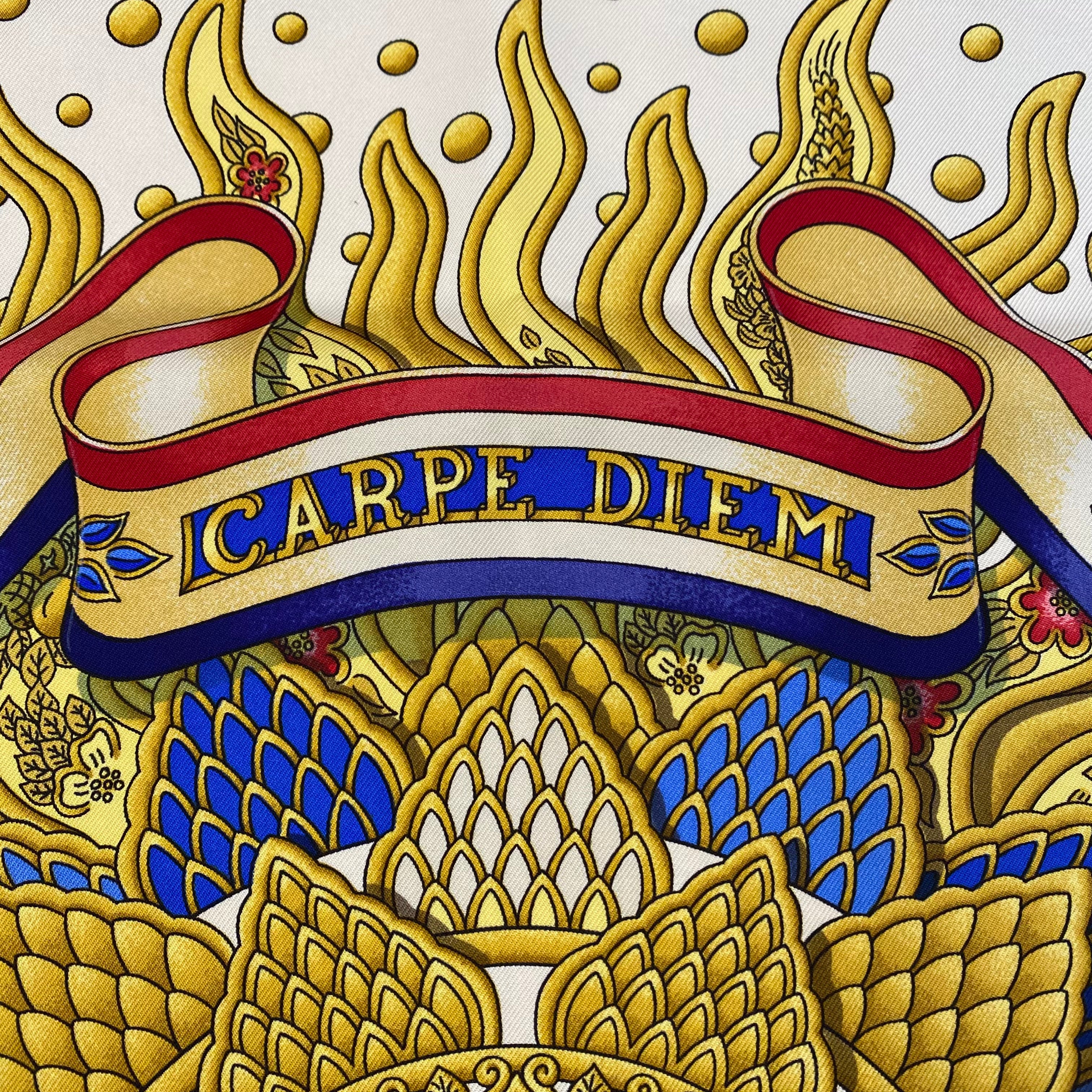 Hermès Carpe Diem Silk Scarf