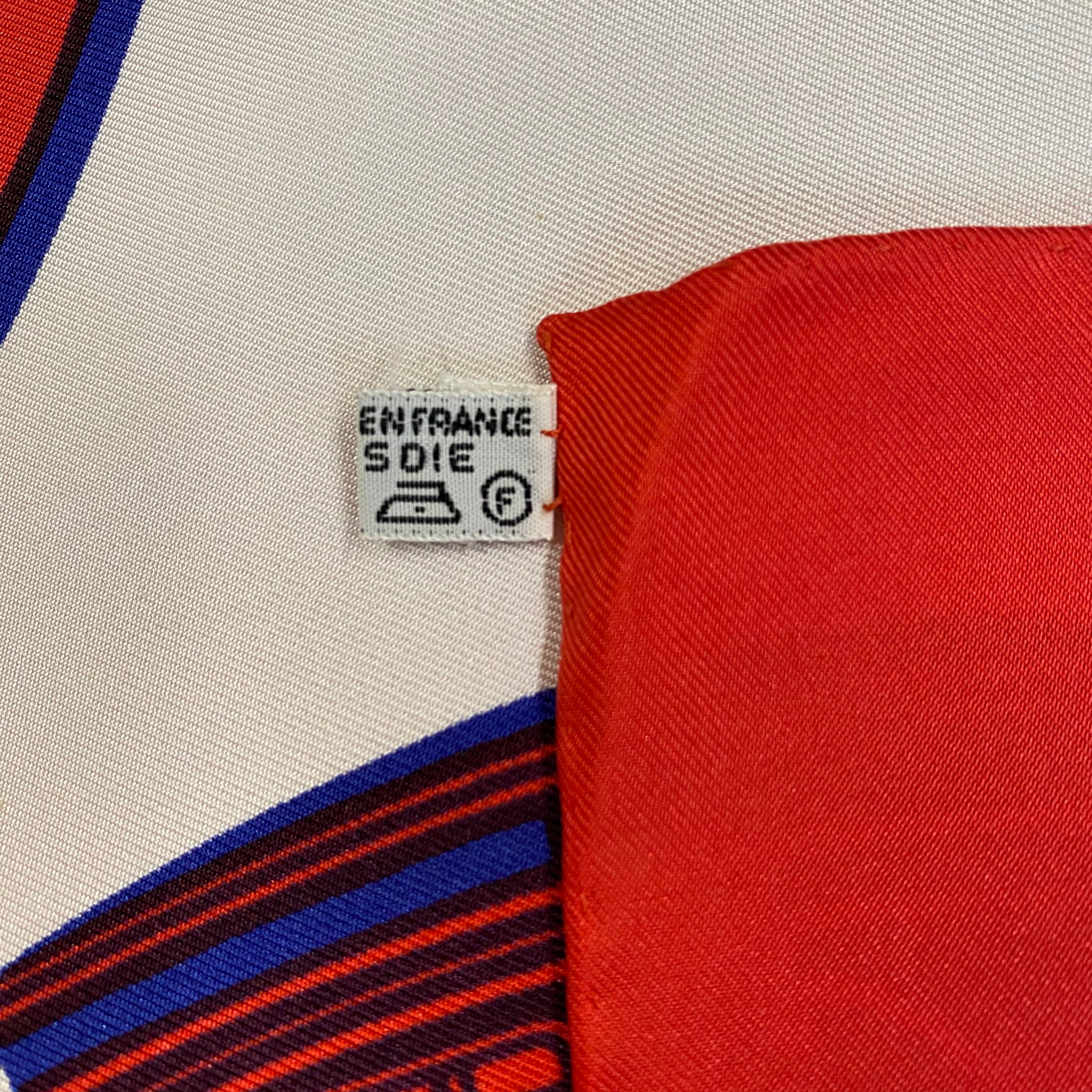 Brand New Boxed Hermès Ex Libris Silk Scarf