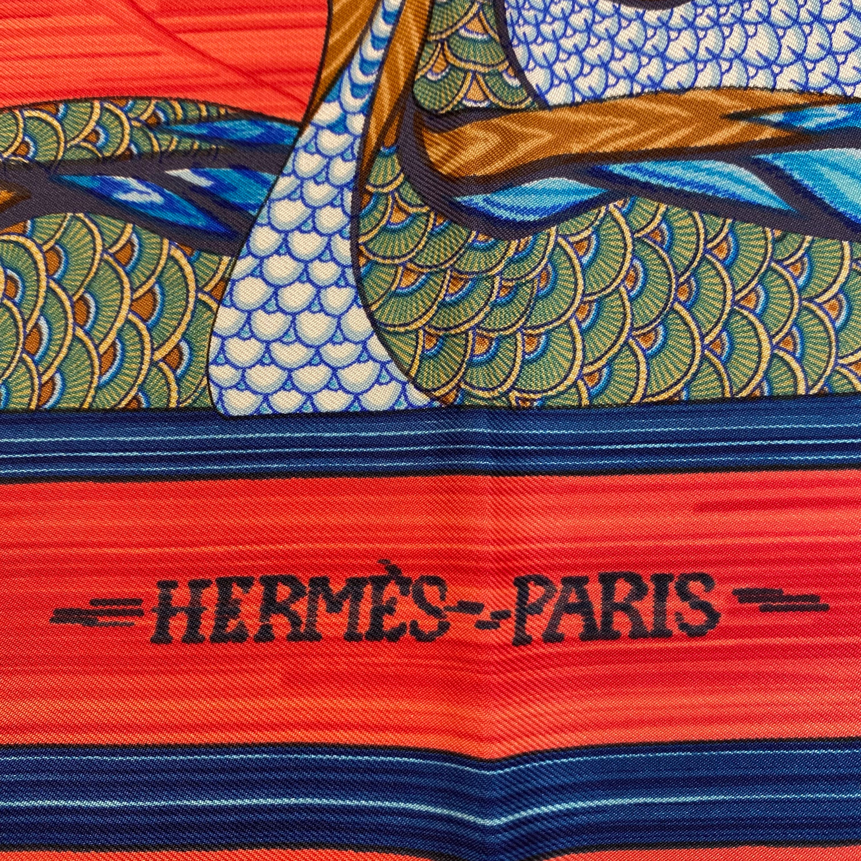 Hermès Boxed La Mare aux Canards Silk Scarf