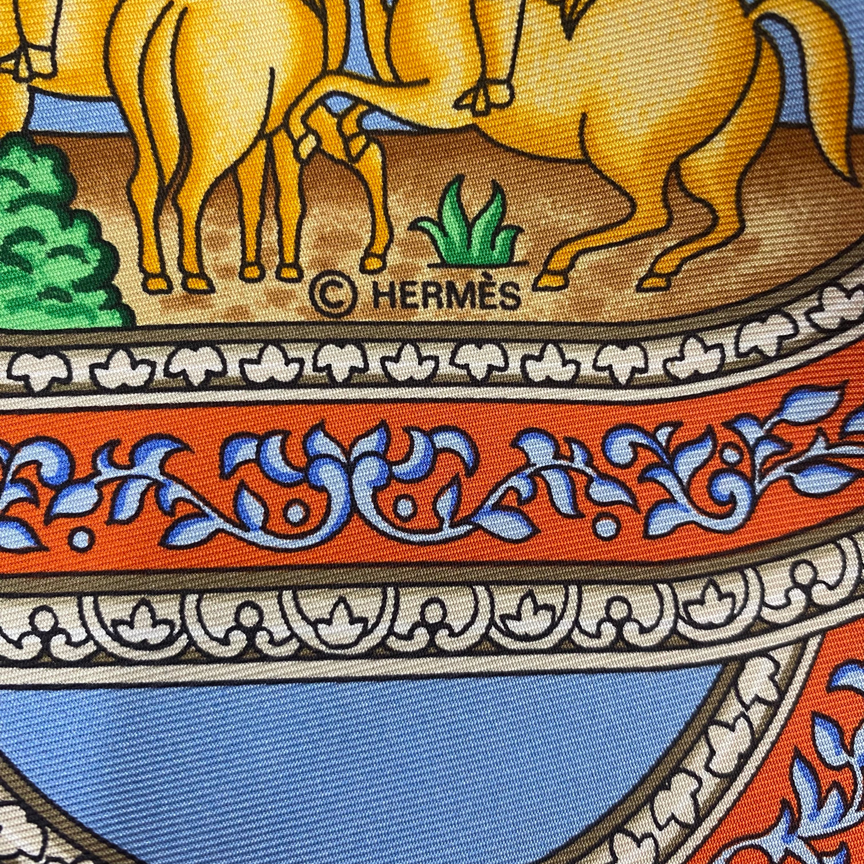 Hermès Qalamdan Silk Scarf