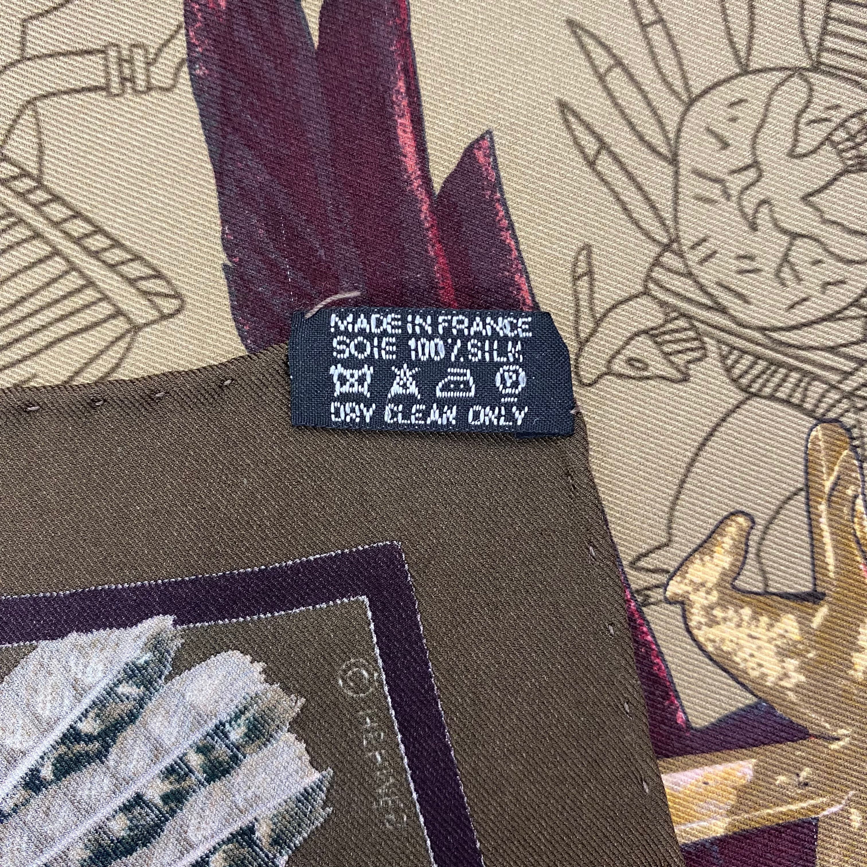 Hermès Pani la Shar Pawnee 70 Silk Scarf
