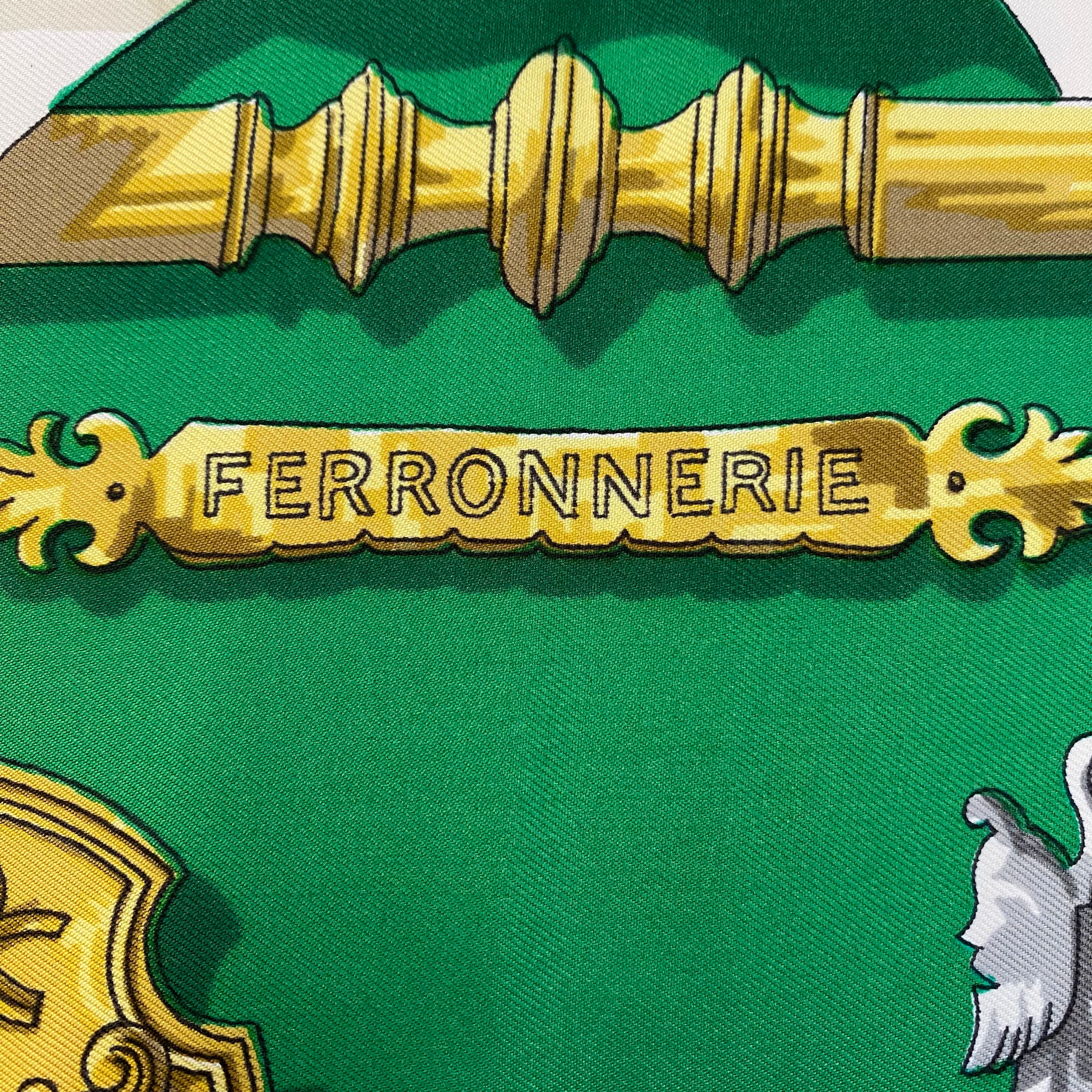 Immaculate Hermès Ferronnerie Silk Scarf