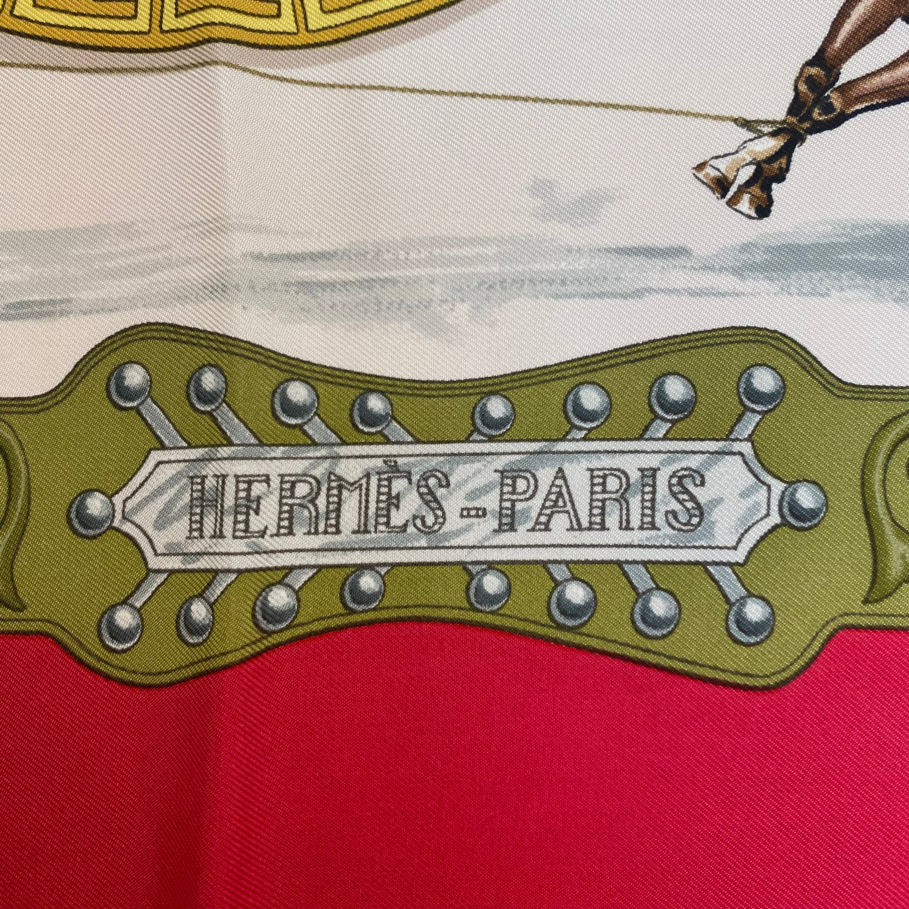 Immaculate Hermès Charreada Silk Scarf