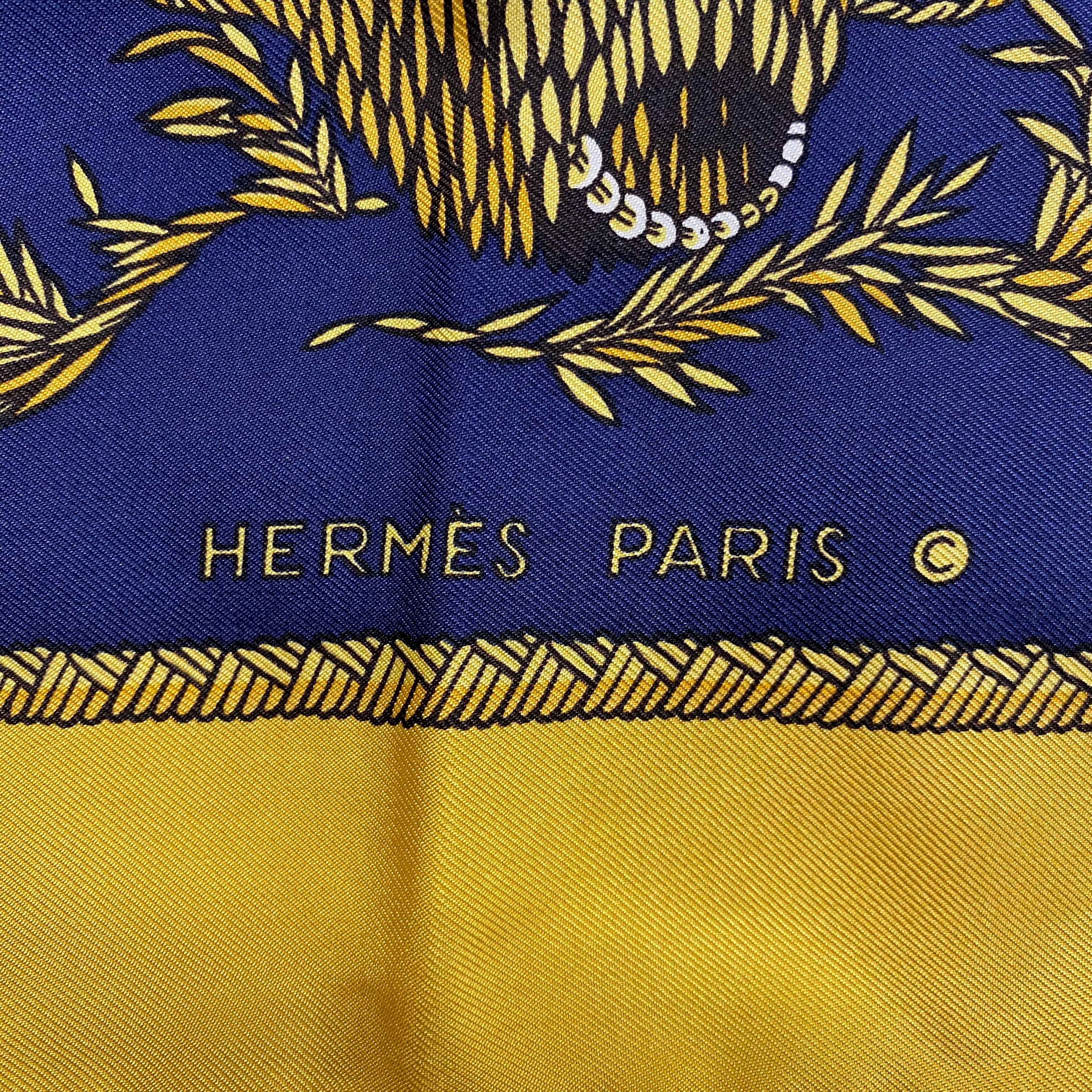 Hermès The Queens Silver Jubilee Silk Scarf Rare