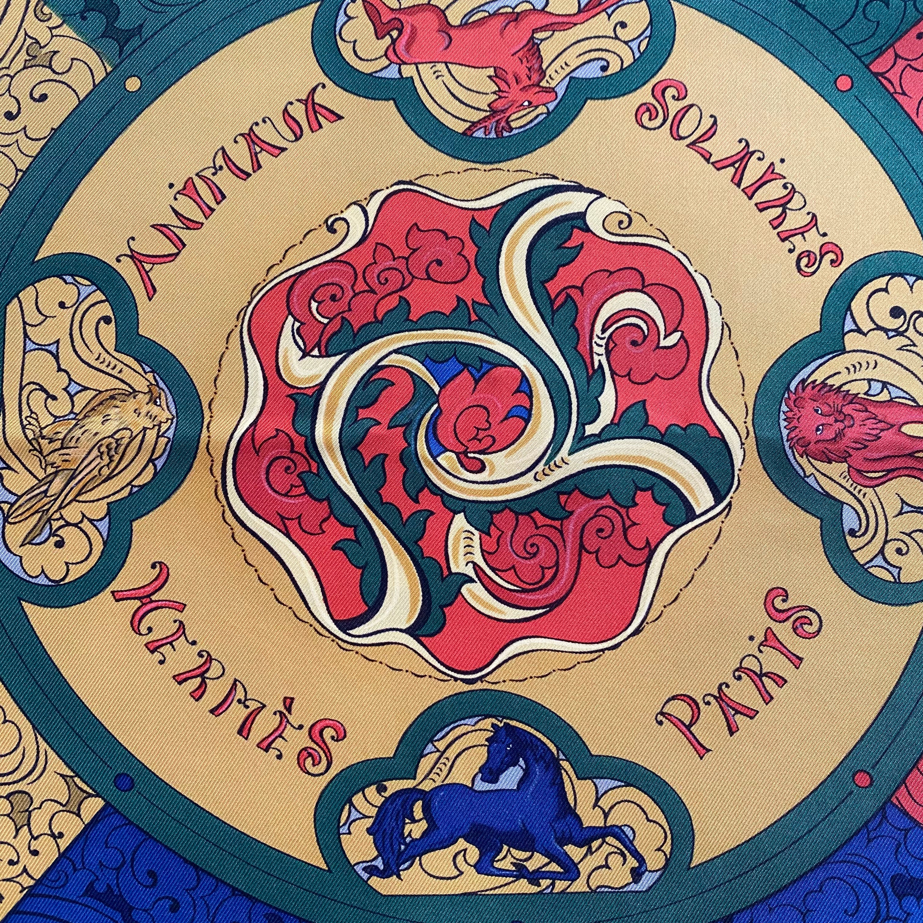 Hermès Animaux Solaires Silk Scarf