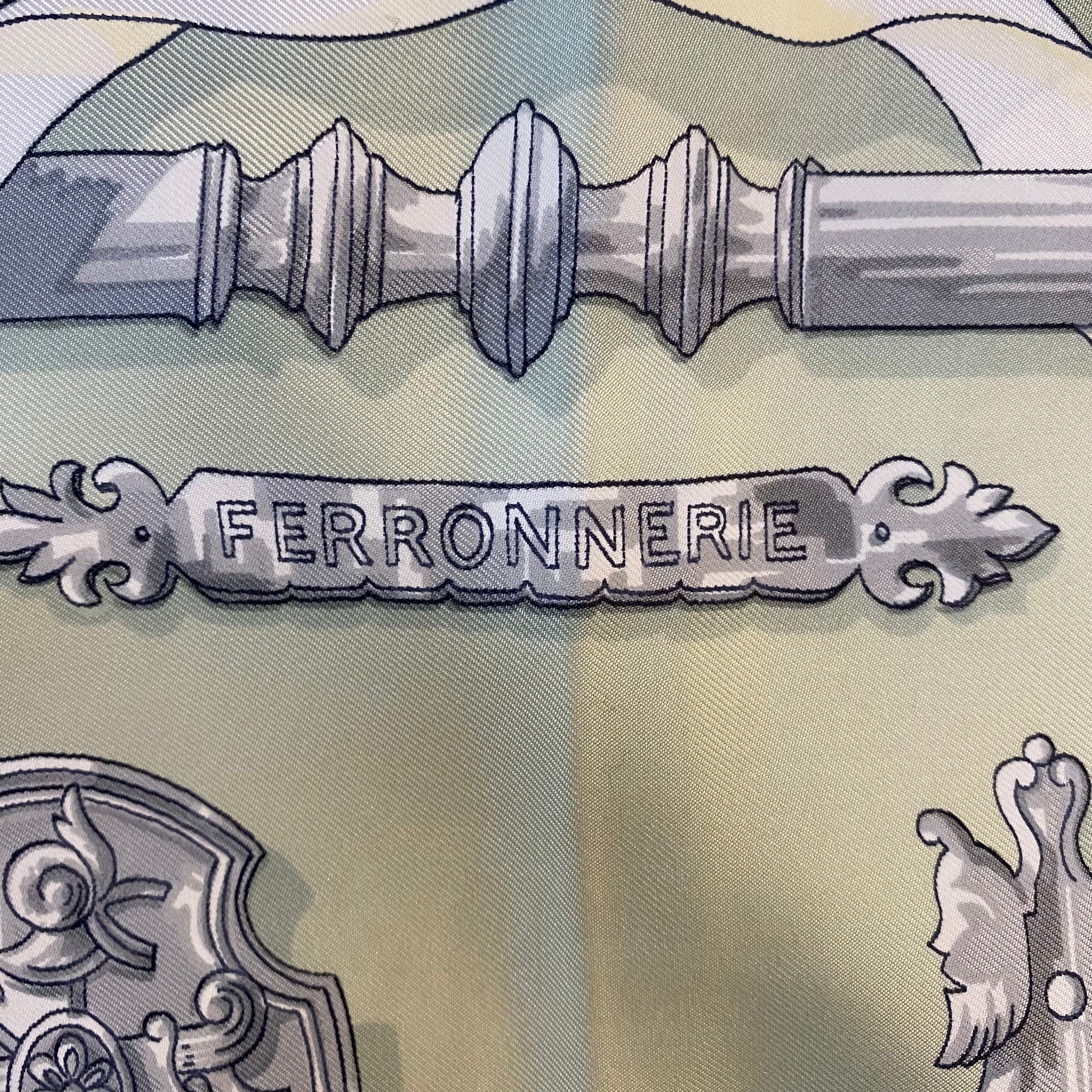 Hermès Ferronnerie Silk Scarf