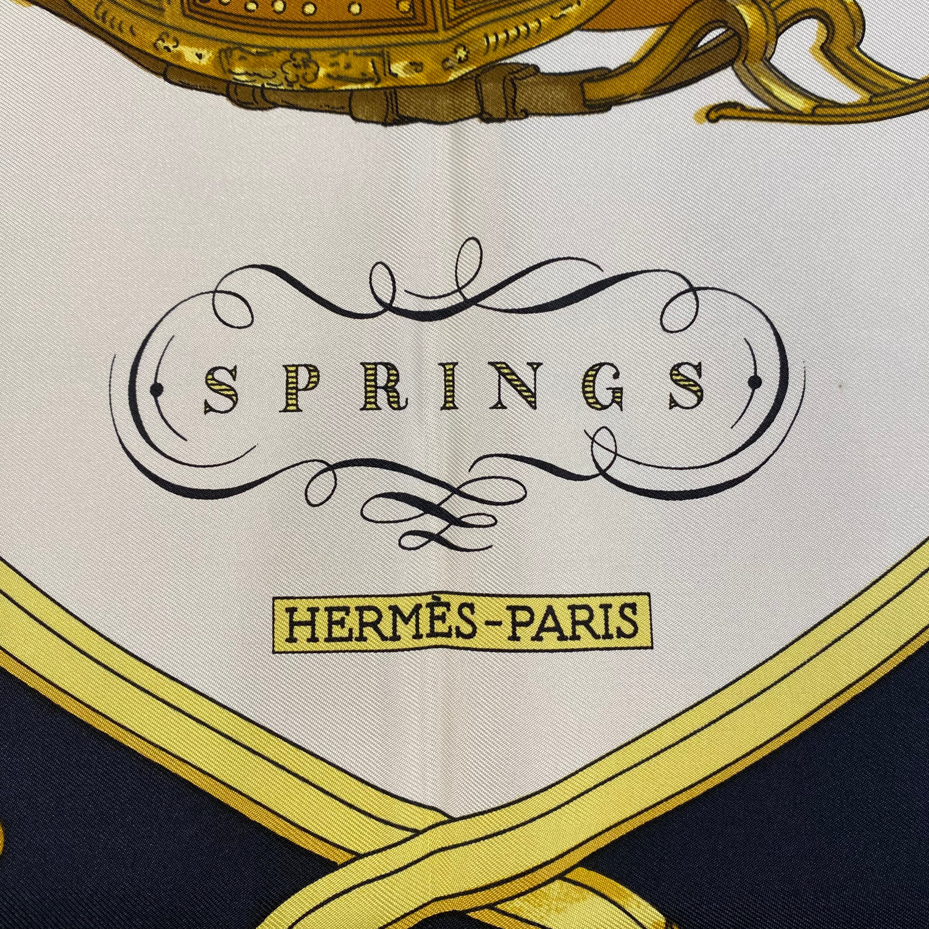 Hermès Springs Silk Scarf