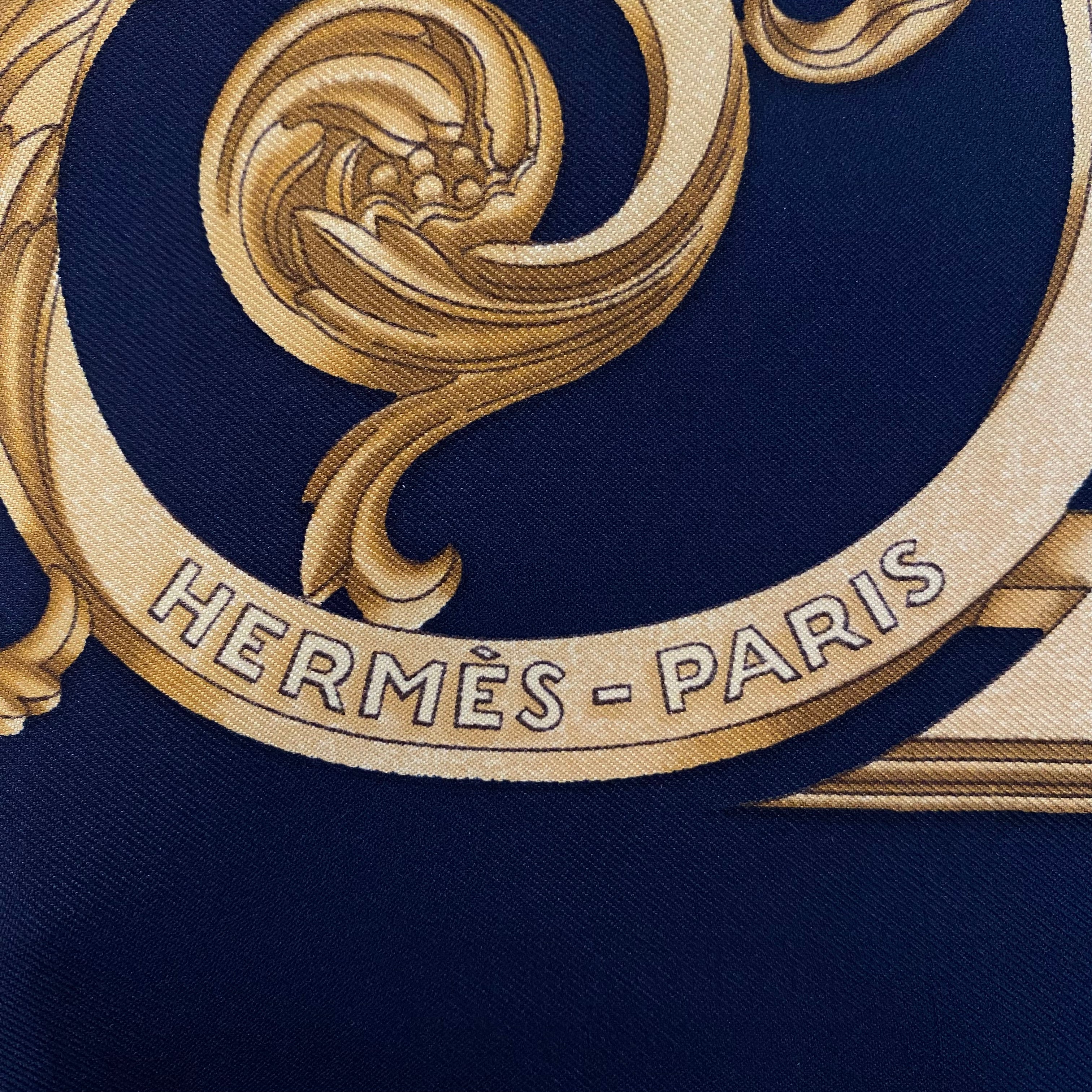 Hermès Les Tuileries Silk Scarf