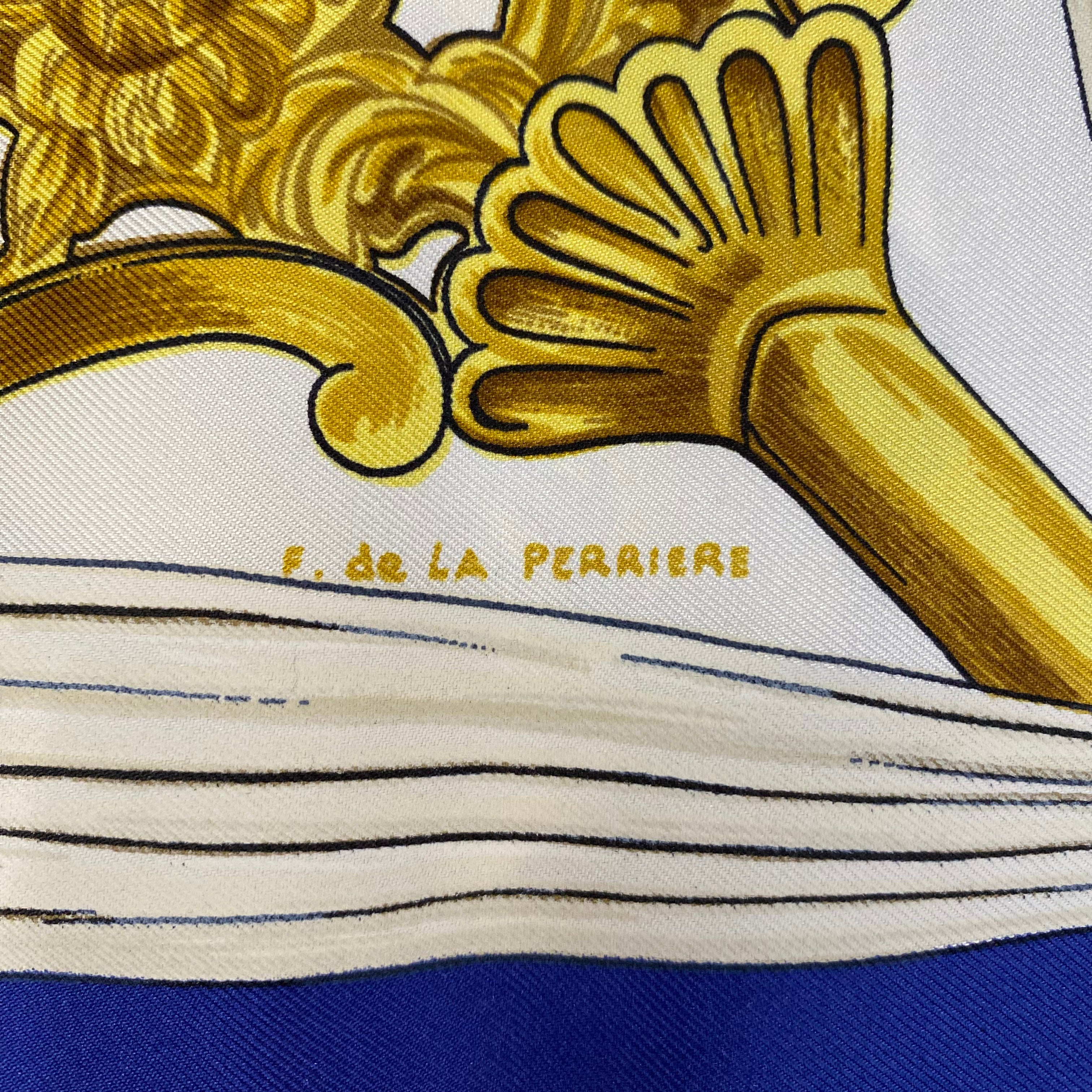 Brand New Hermès Etriers Vintage Silk Scarf