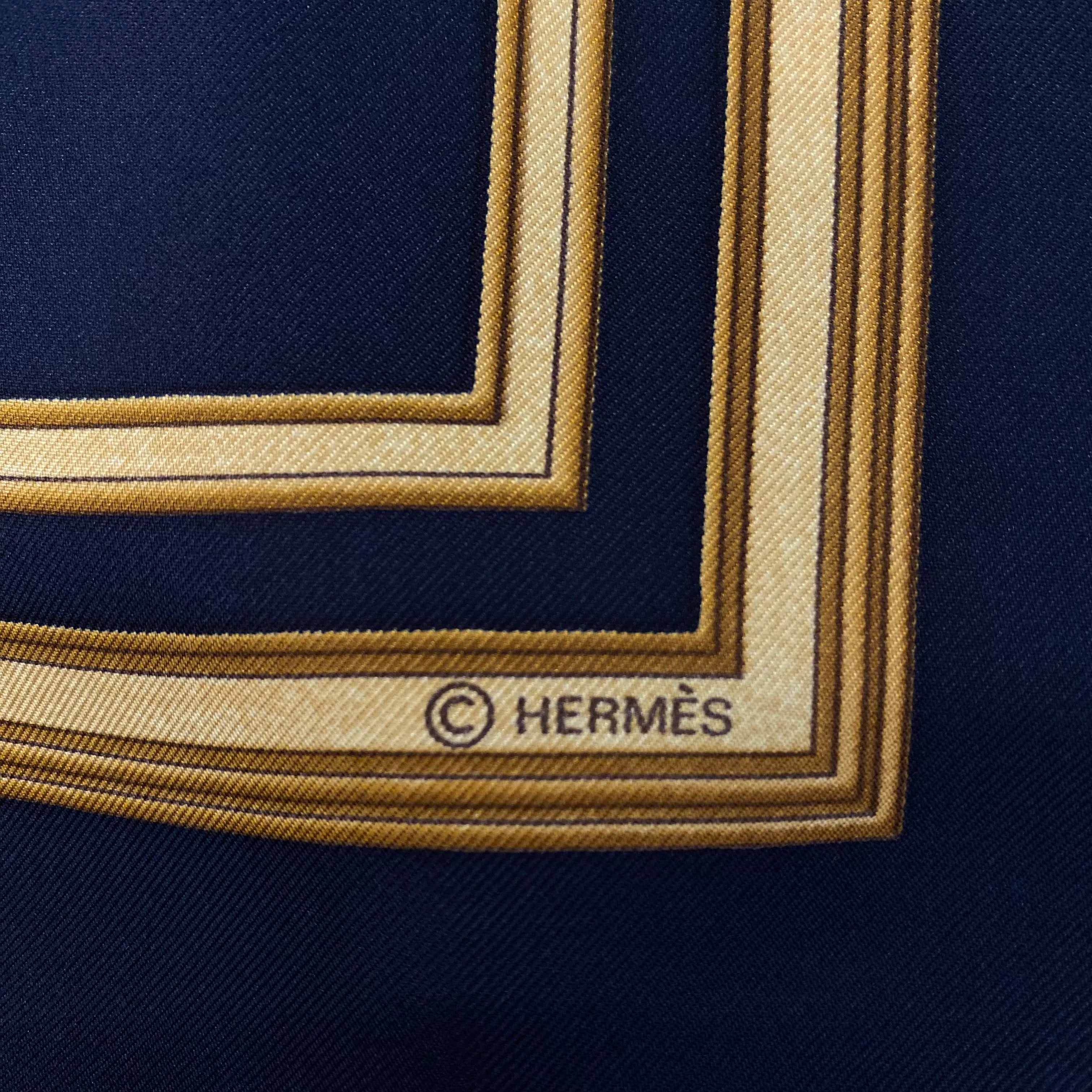 Hermès Les Tuileries Silk Scarf