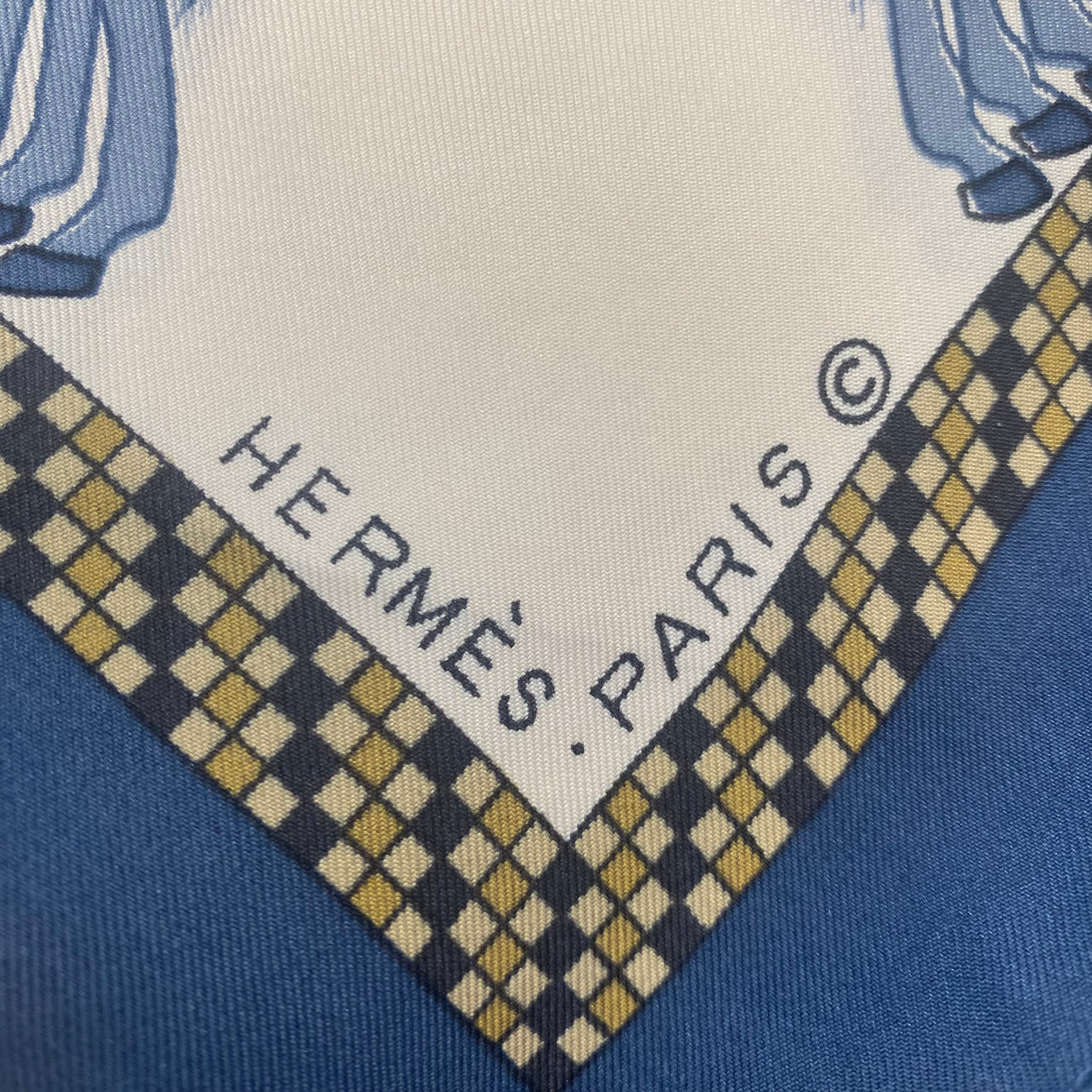 Hermès Harnais Français Silk Scarf Quite Rare