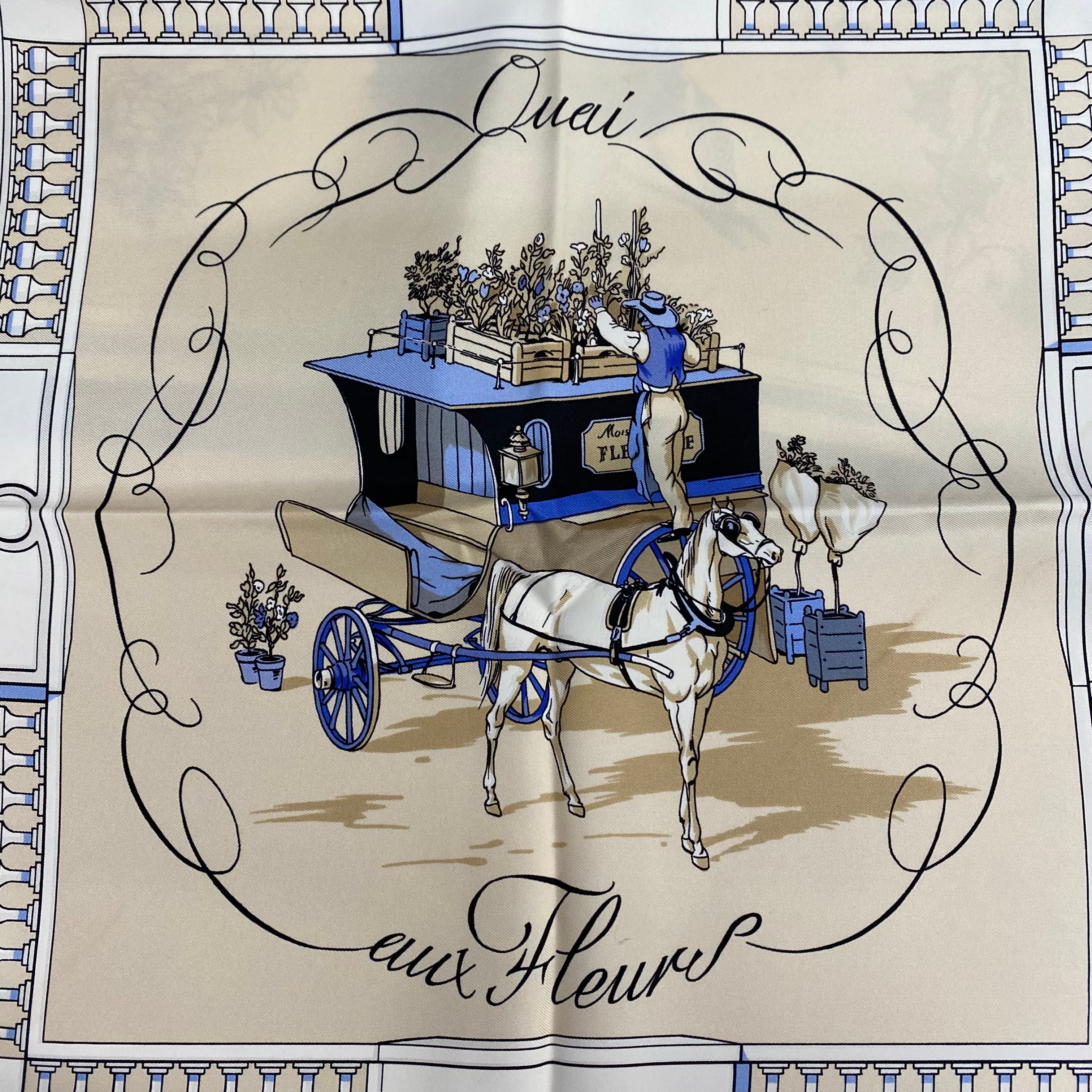 Hermès Quai aux Fleurs Silk Scarf