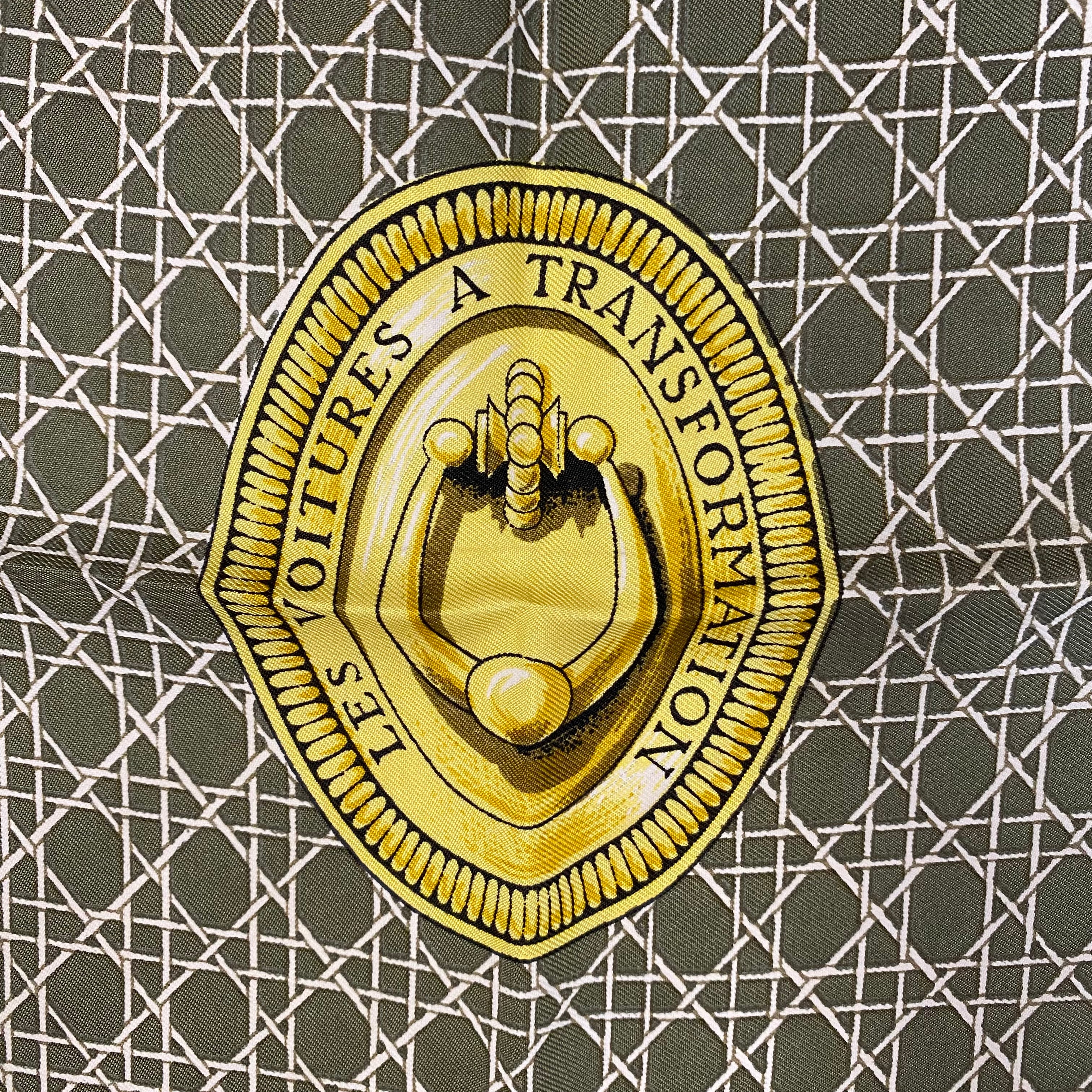 Hermès Les Voitures a Transformation Silk Scarf