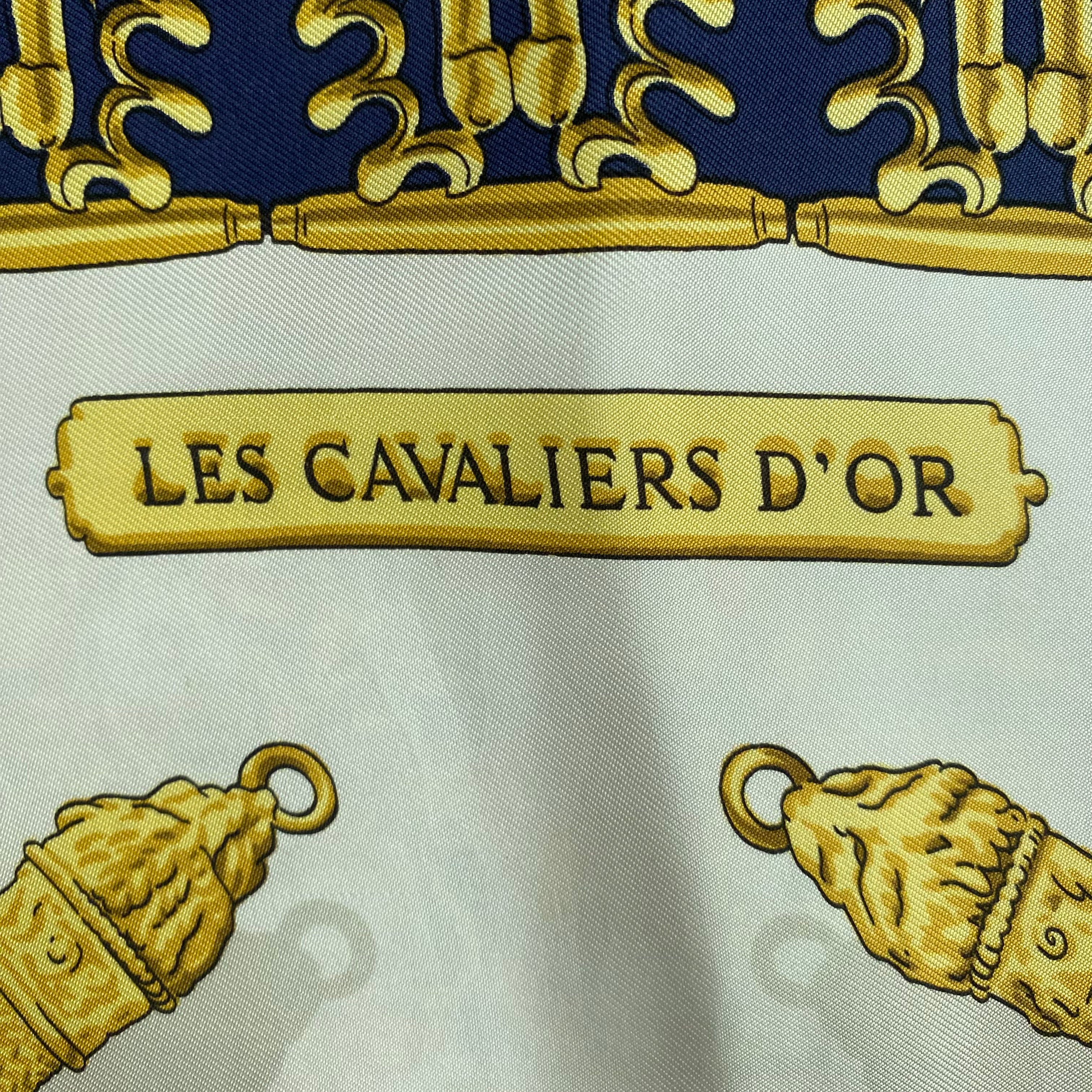 Hermès Les Cavaliers D’Or Silk Scarf