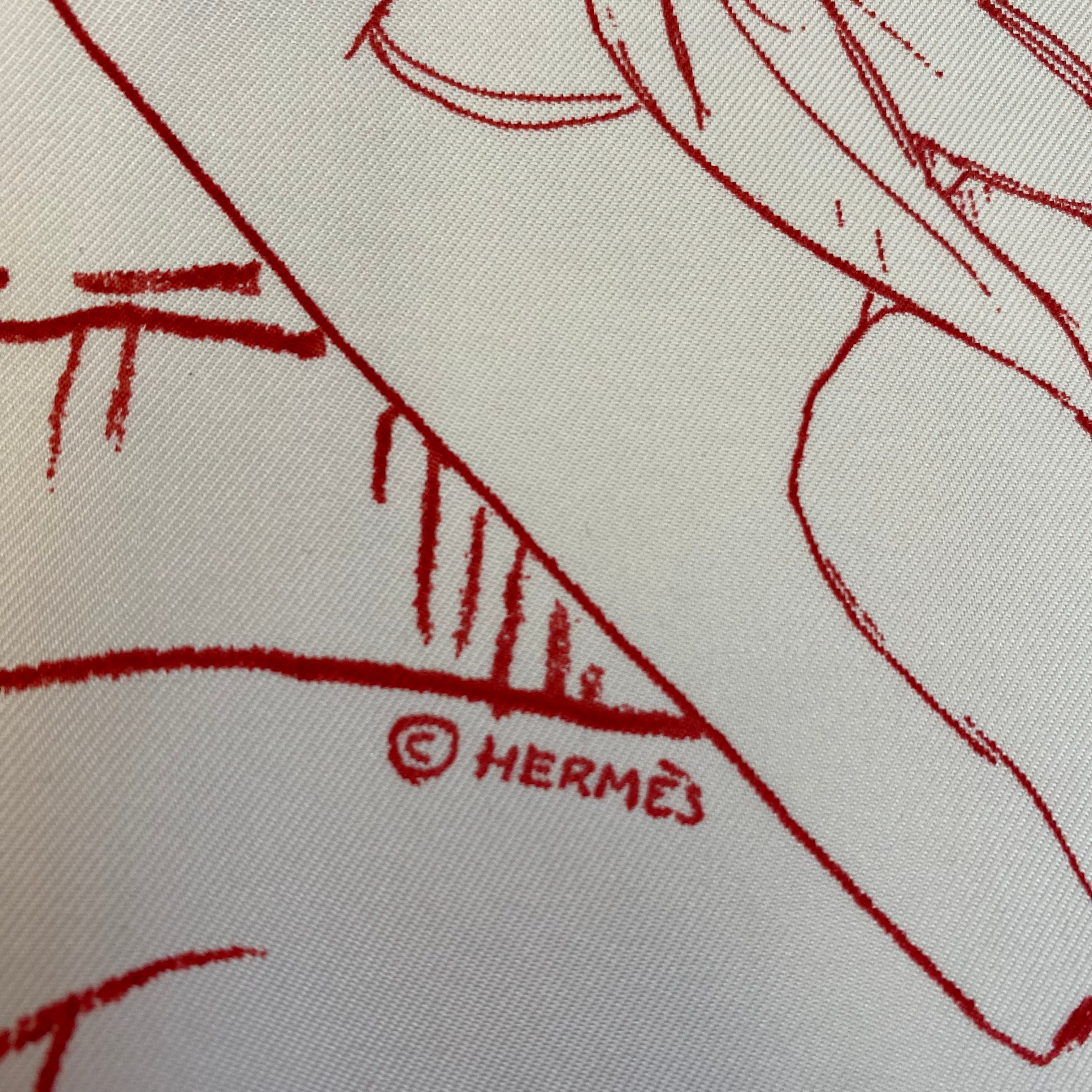 Hermès 70 Instructions su L’art de Nouser et Porter Votre Carre Silk Scarf