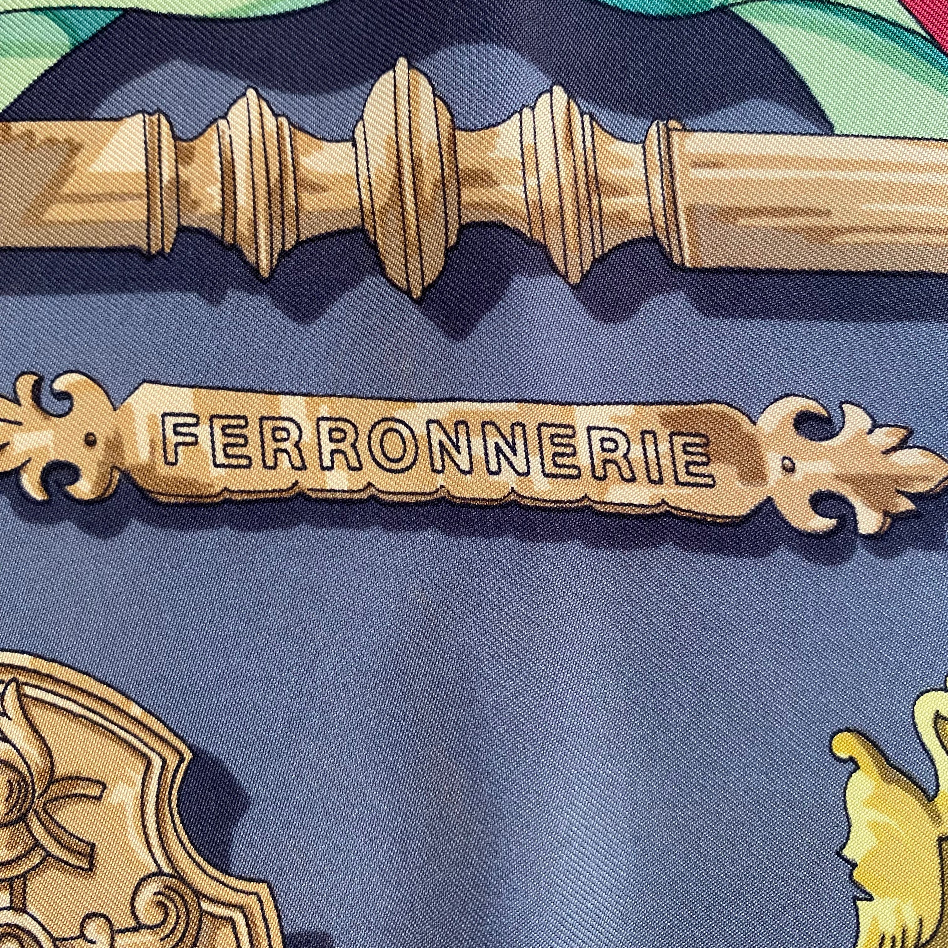 Hermès Ferronnerie Silk Scarf