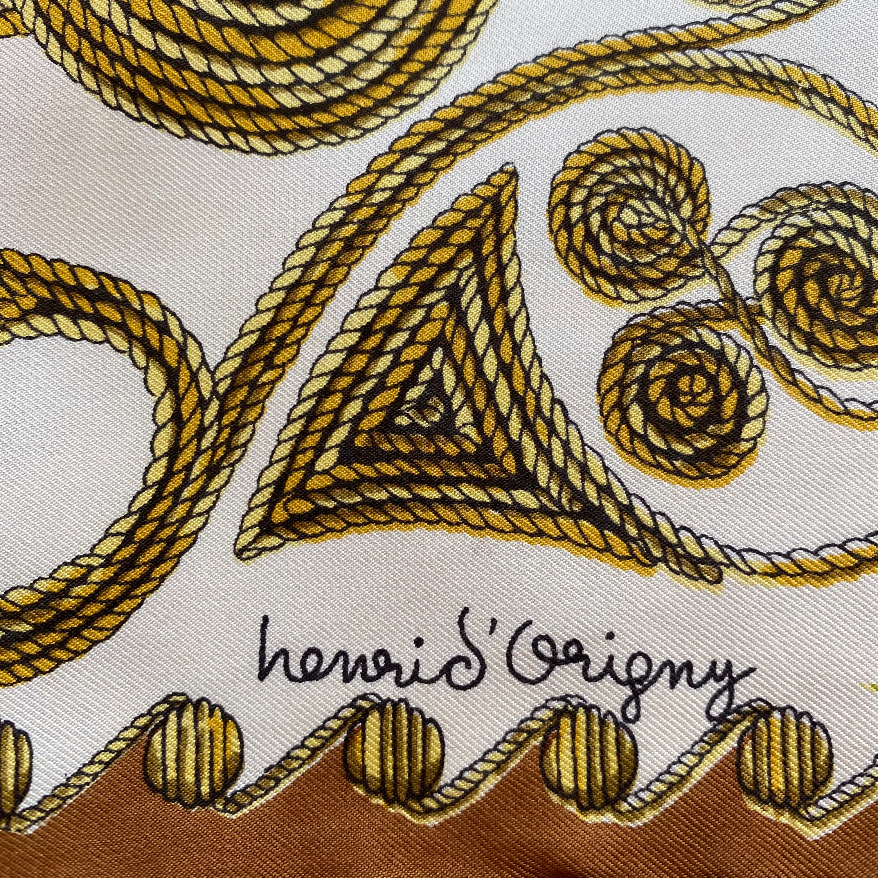Hermès Arabesques Vintage Silk Scarf Rare