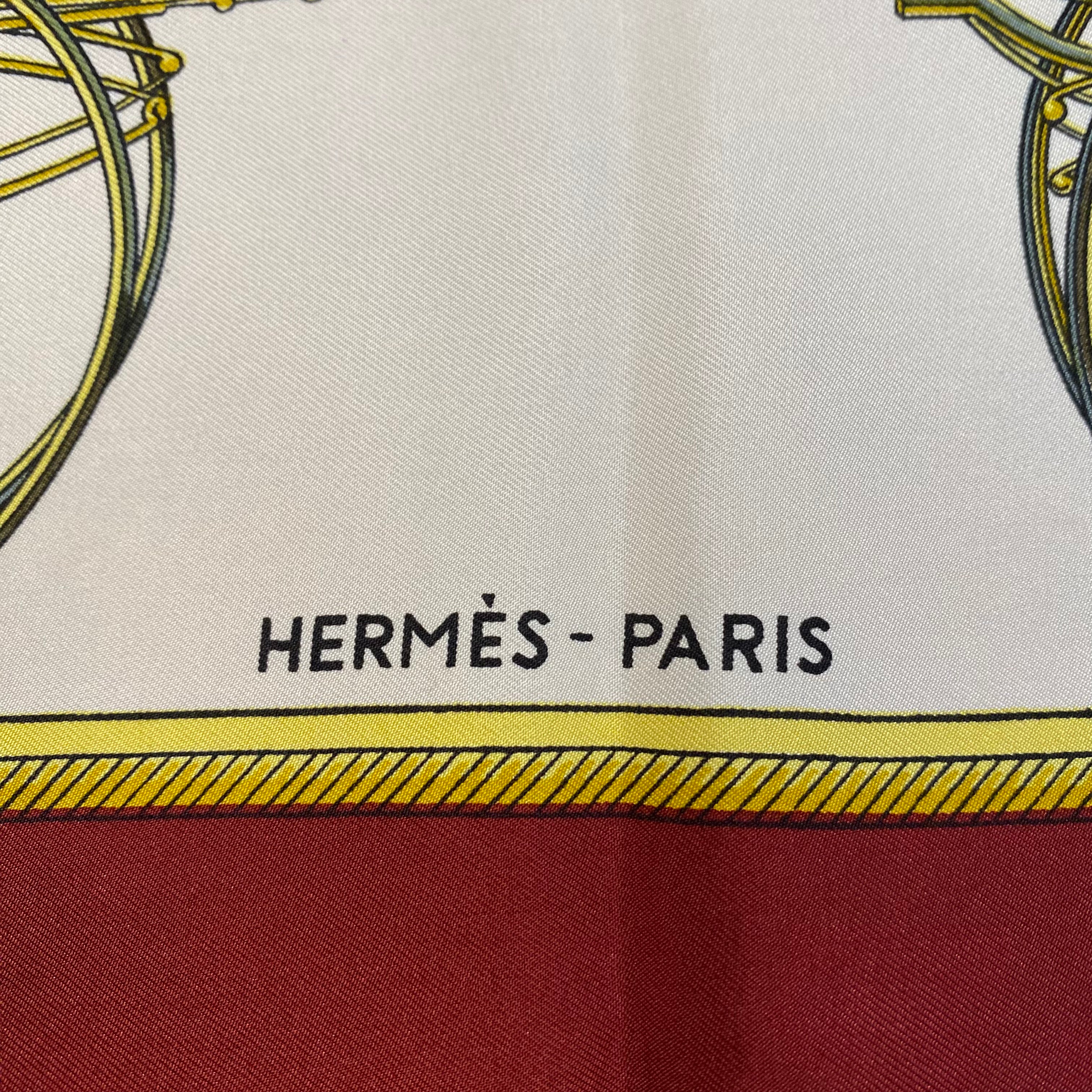 Hermès Les Voitures a Transformation Silk Scarf