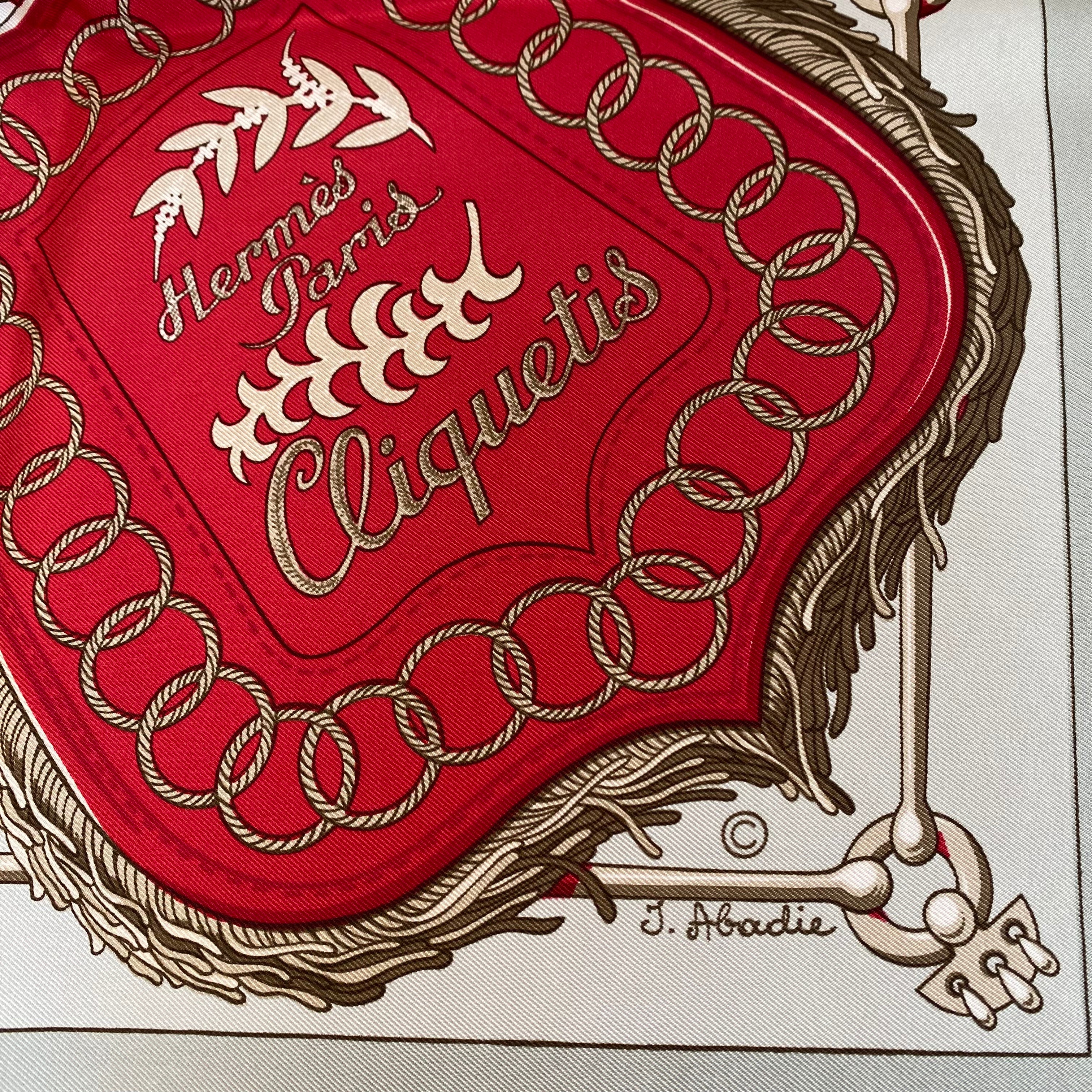 Unworn Hermès Cliquetis Silk Scarf