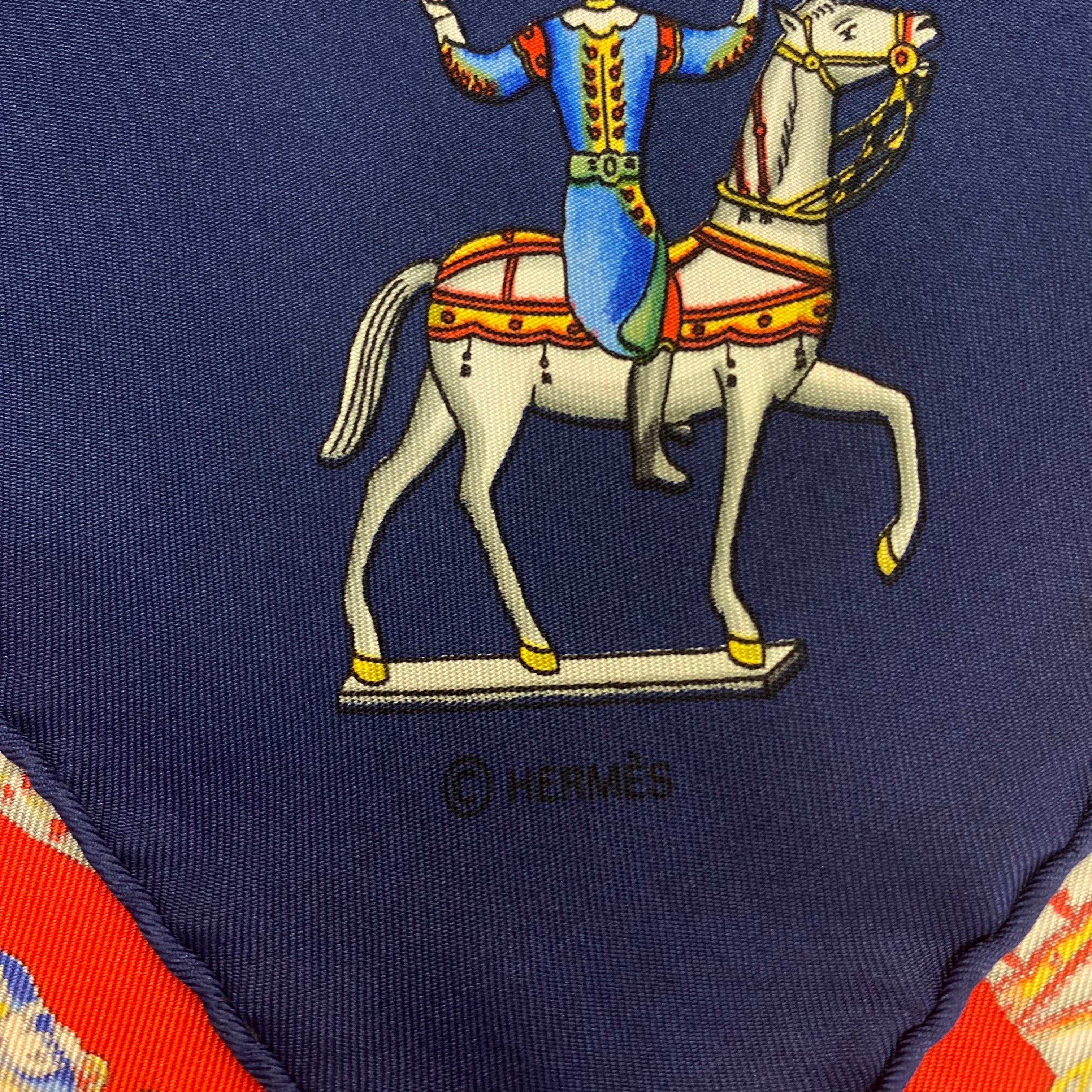 Hermès Les Artificiers Silk Scarf