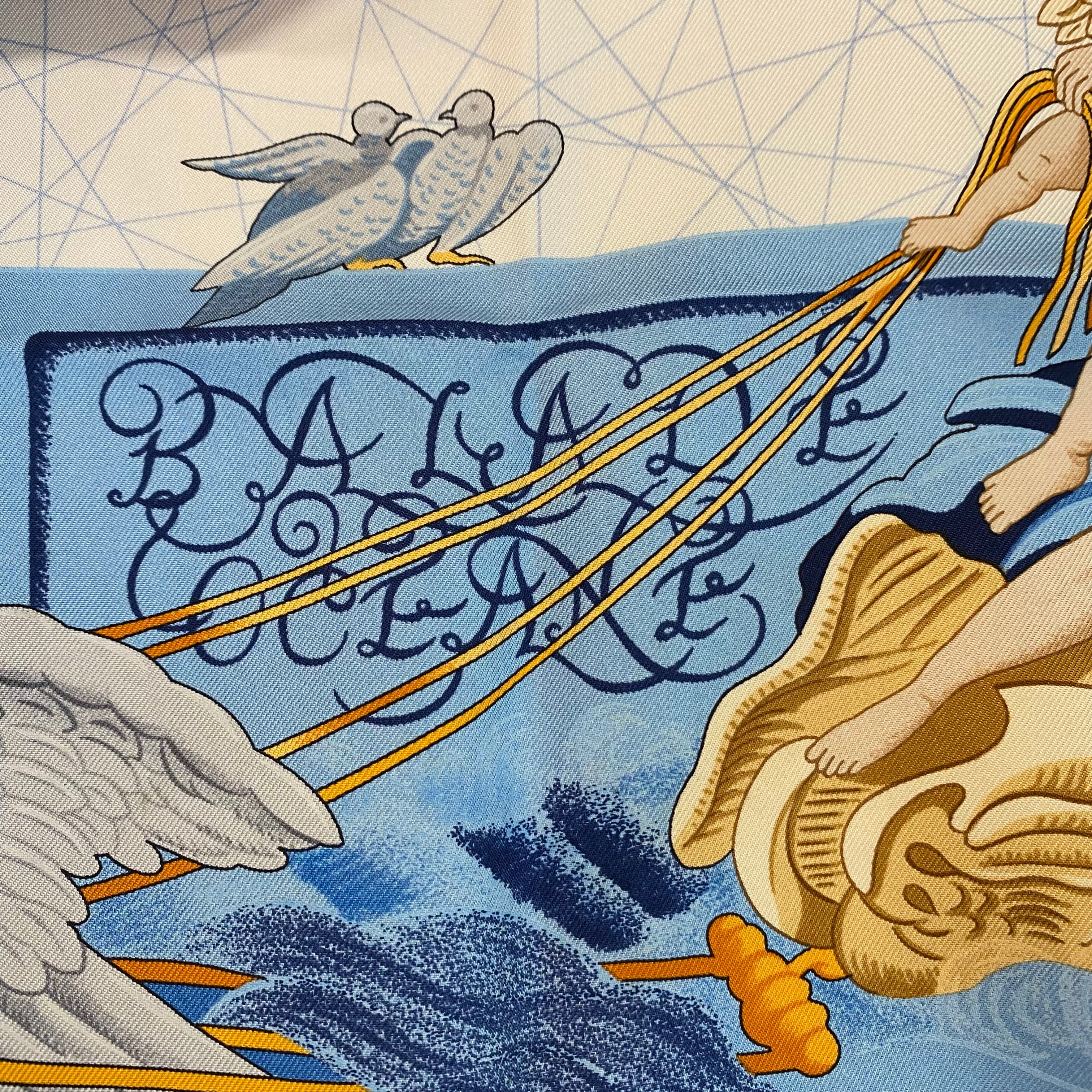 Hermès Balade Océane Silk Scarf Quite Rare