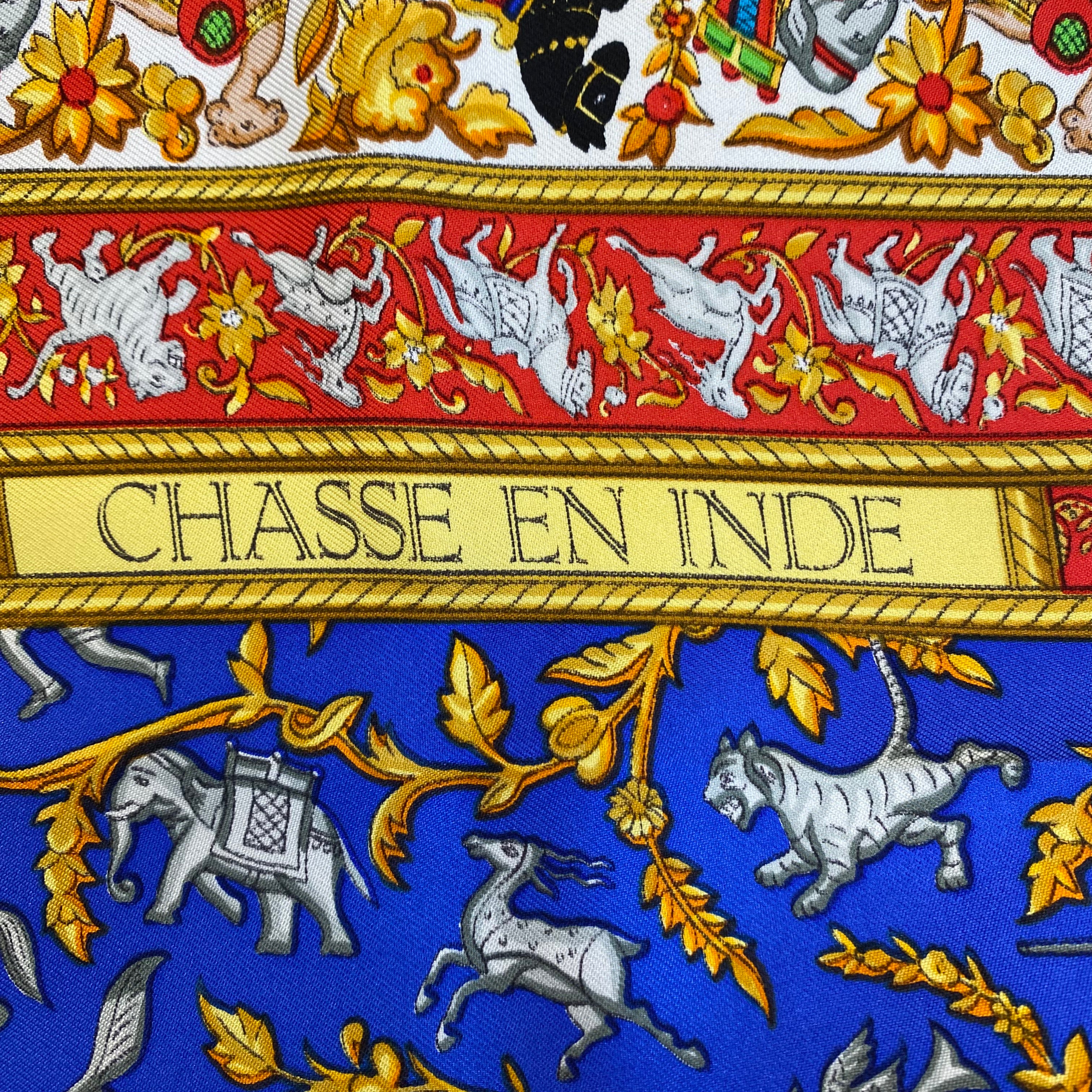 Hermès Chasse en Inde Silk Scarf