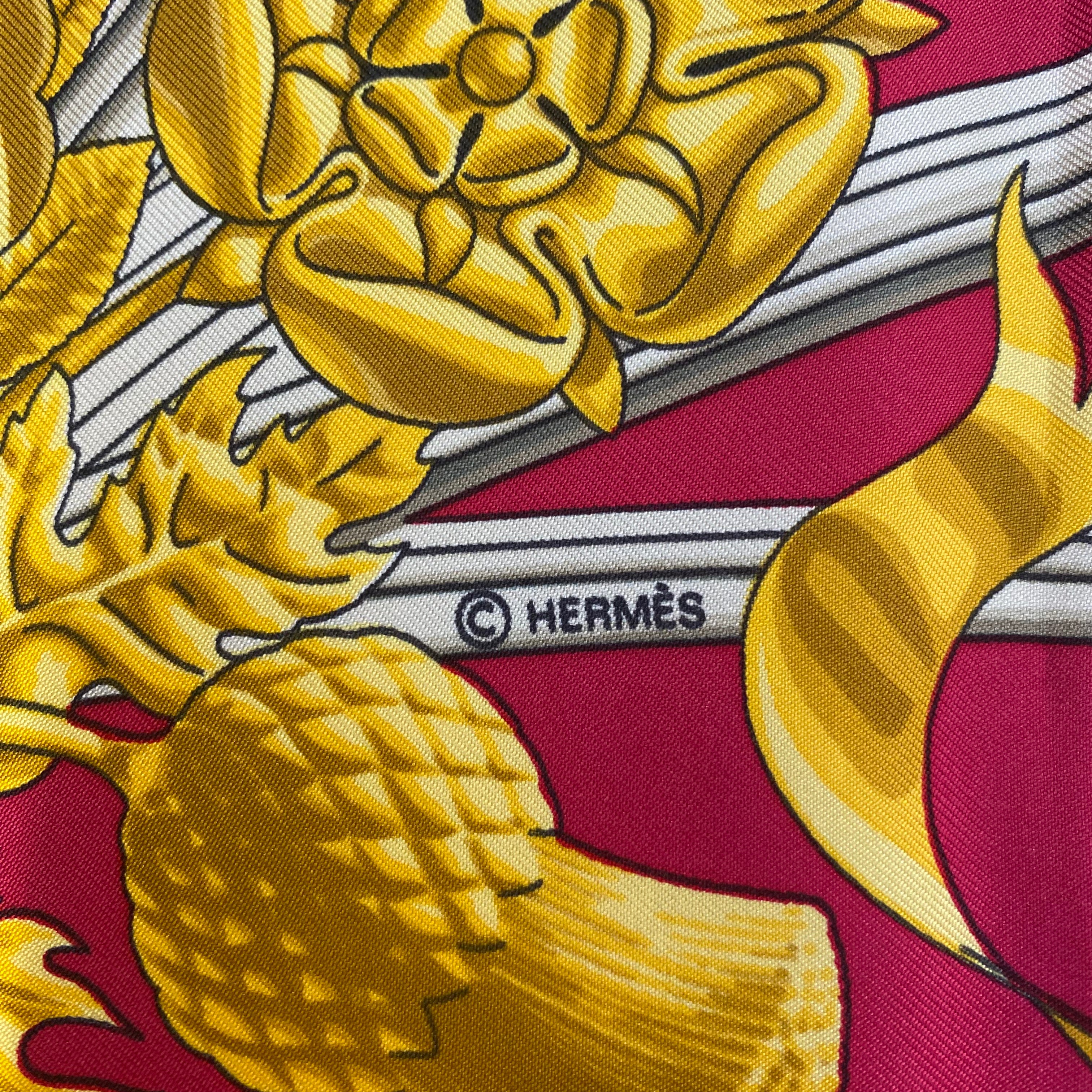 Hermès British Heraldry Silk Scarf