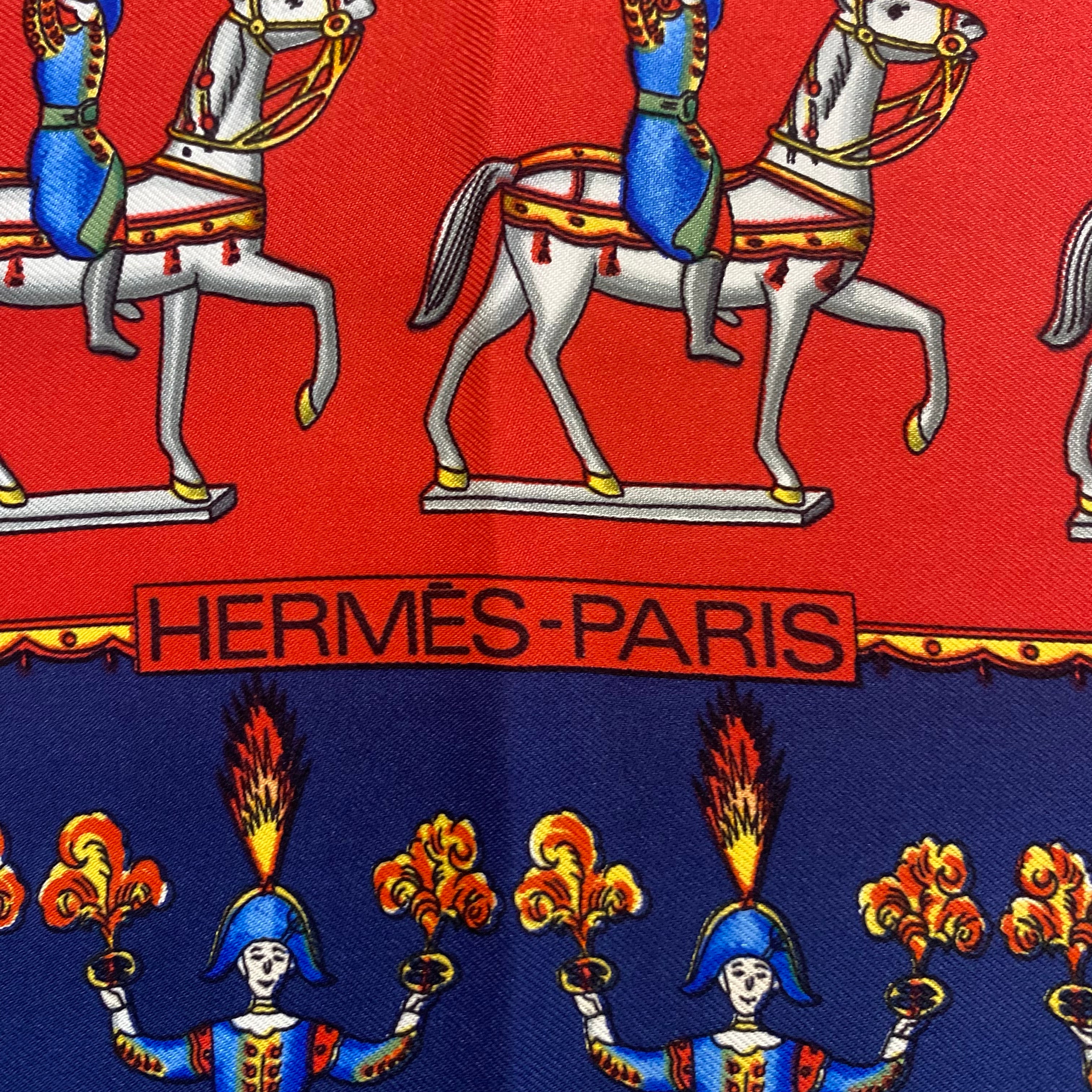 Hermès Les Artificiers Silk Scarf