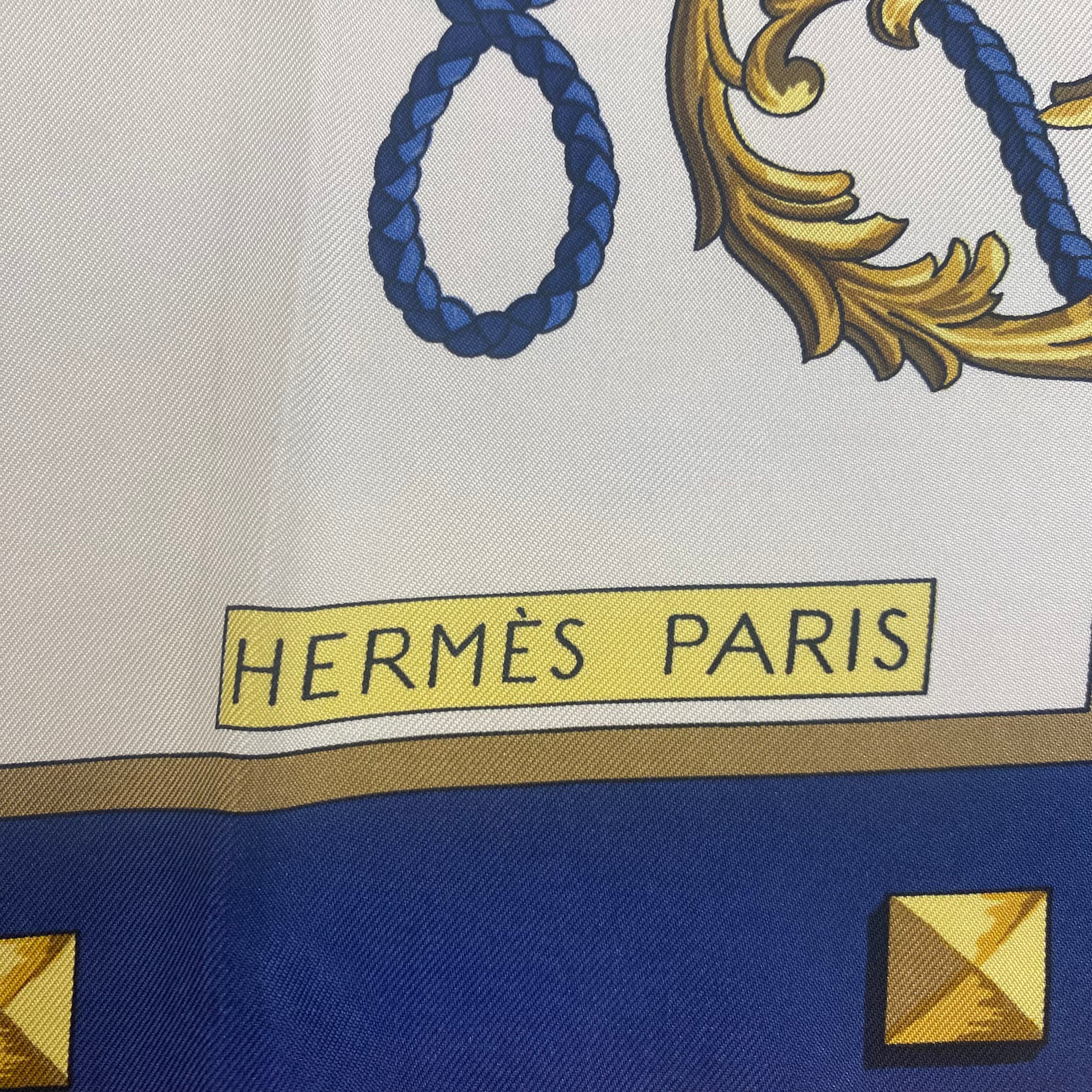 Hermès Les Clefs Silk Scarf