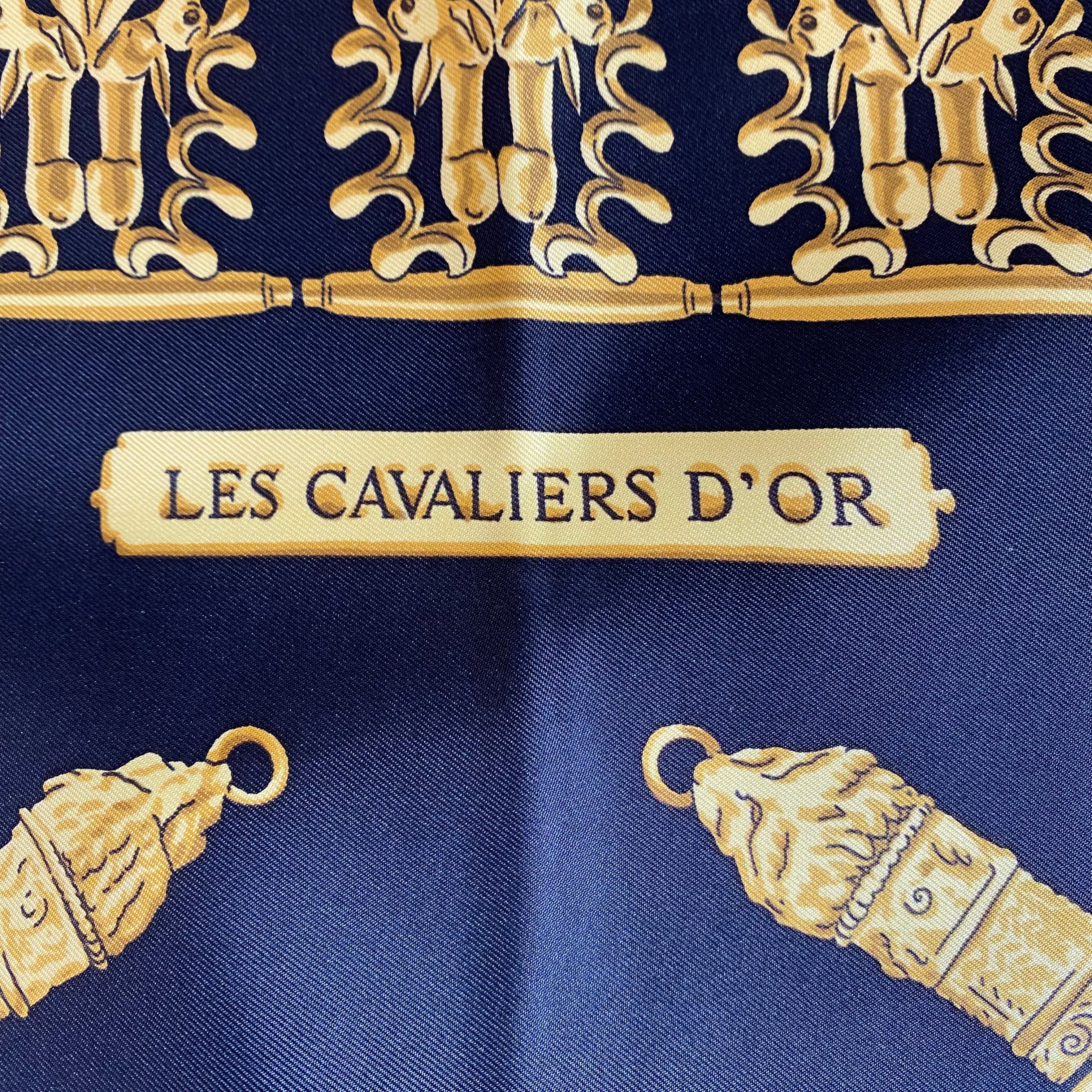 Hermès Les Cavaliers D’Or Silk Scarf