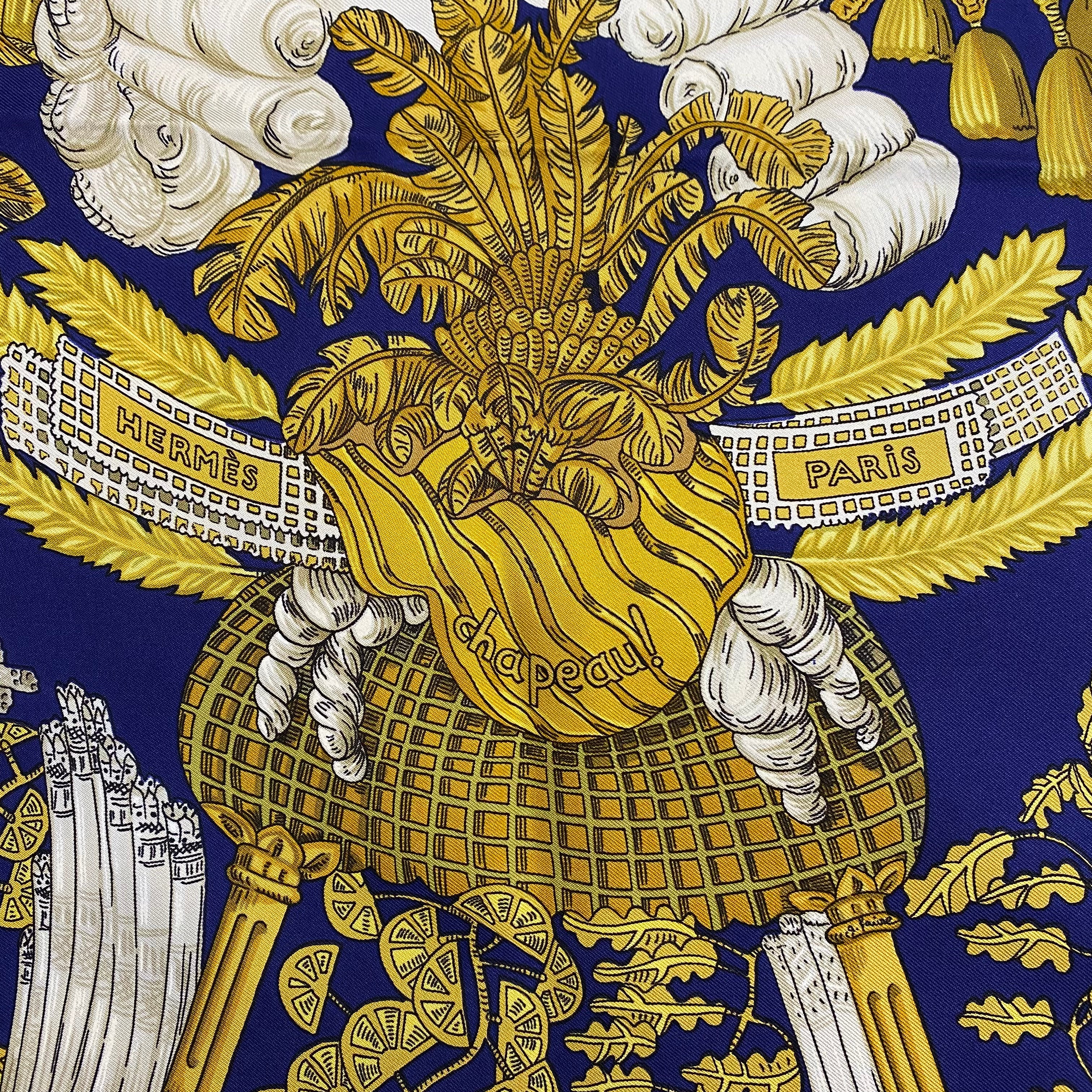 Hermès Chapeau Silk Scarf