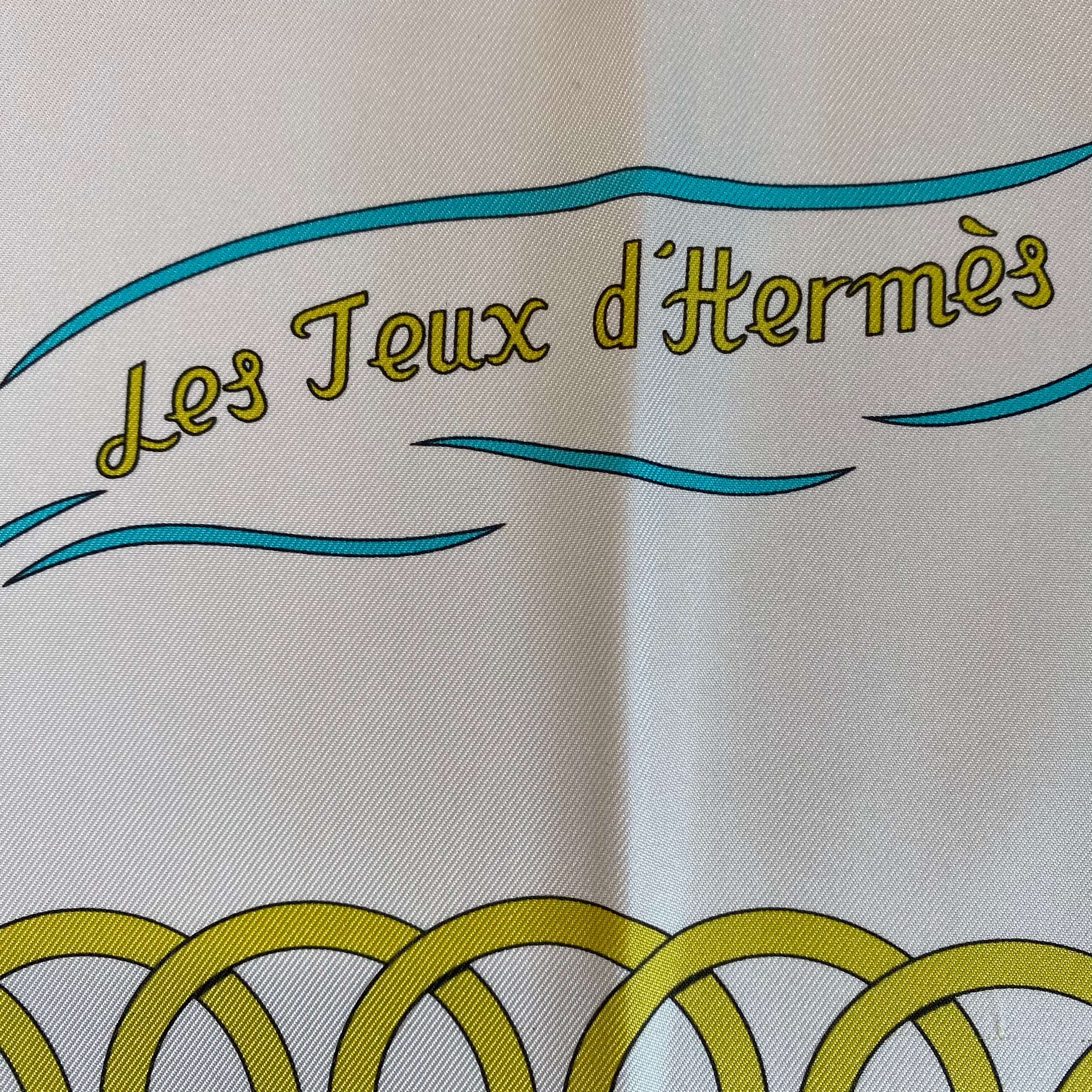 Brand New Boxed Hermès Les Jeux d’Hermès Silk Scarf Quite Rare