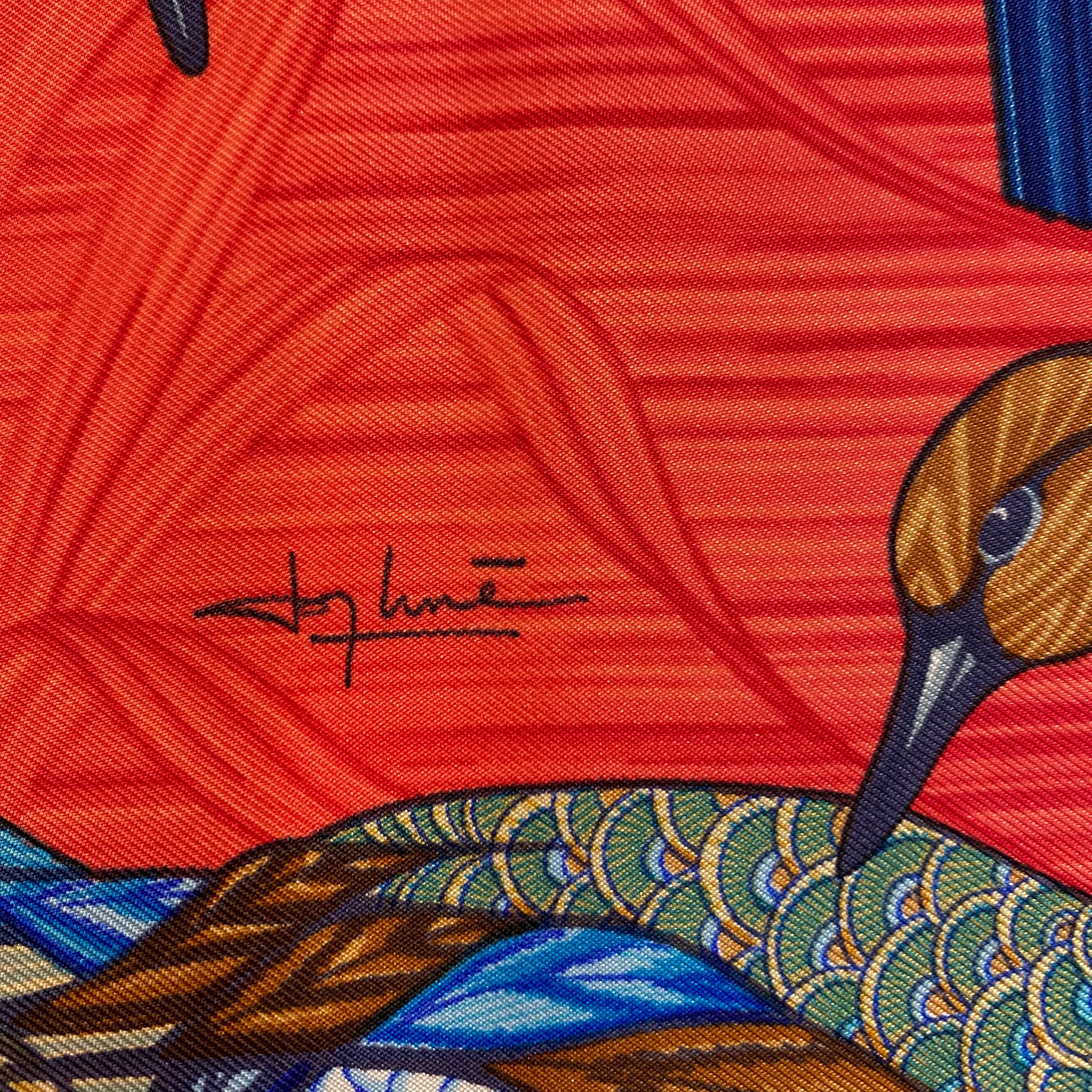 Hermès Boxed La Mare aux Canards Silk Scarf